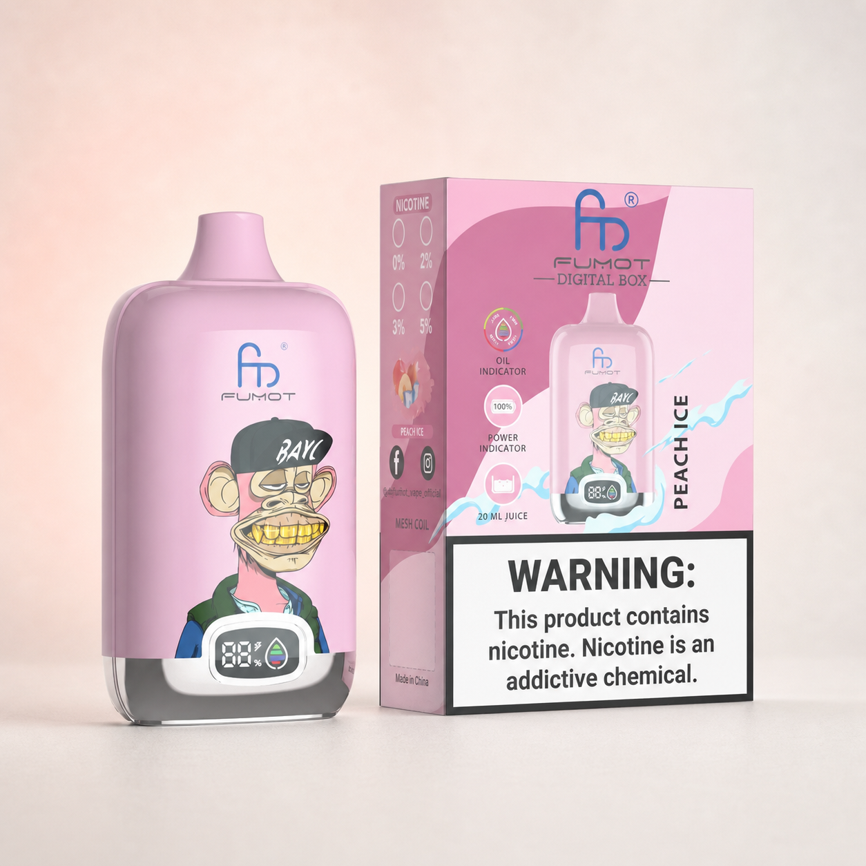 Tornado Vape 12000 – Peach Ice – zweite Ansicht