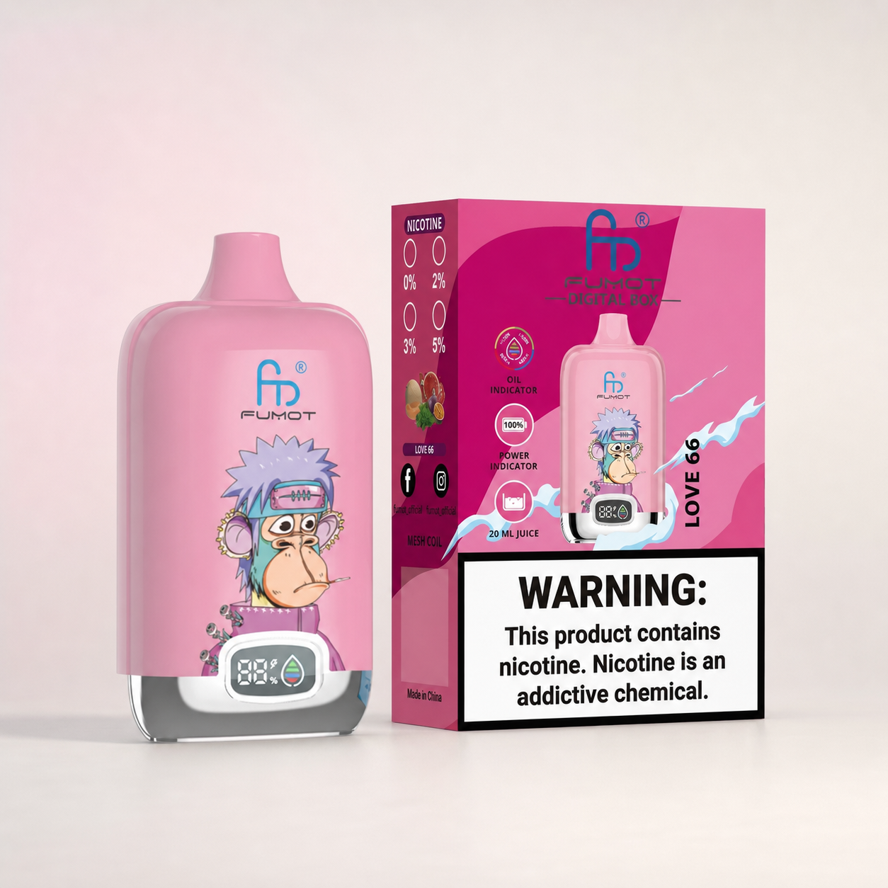 Tornado Vape 12000 – Love 66 – zweite Ansicht