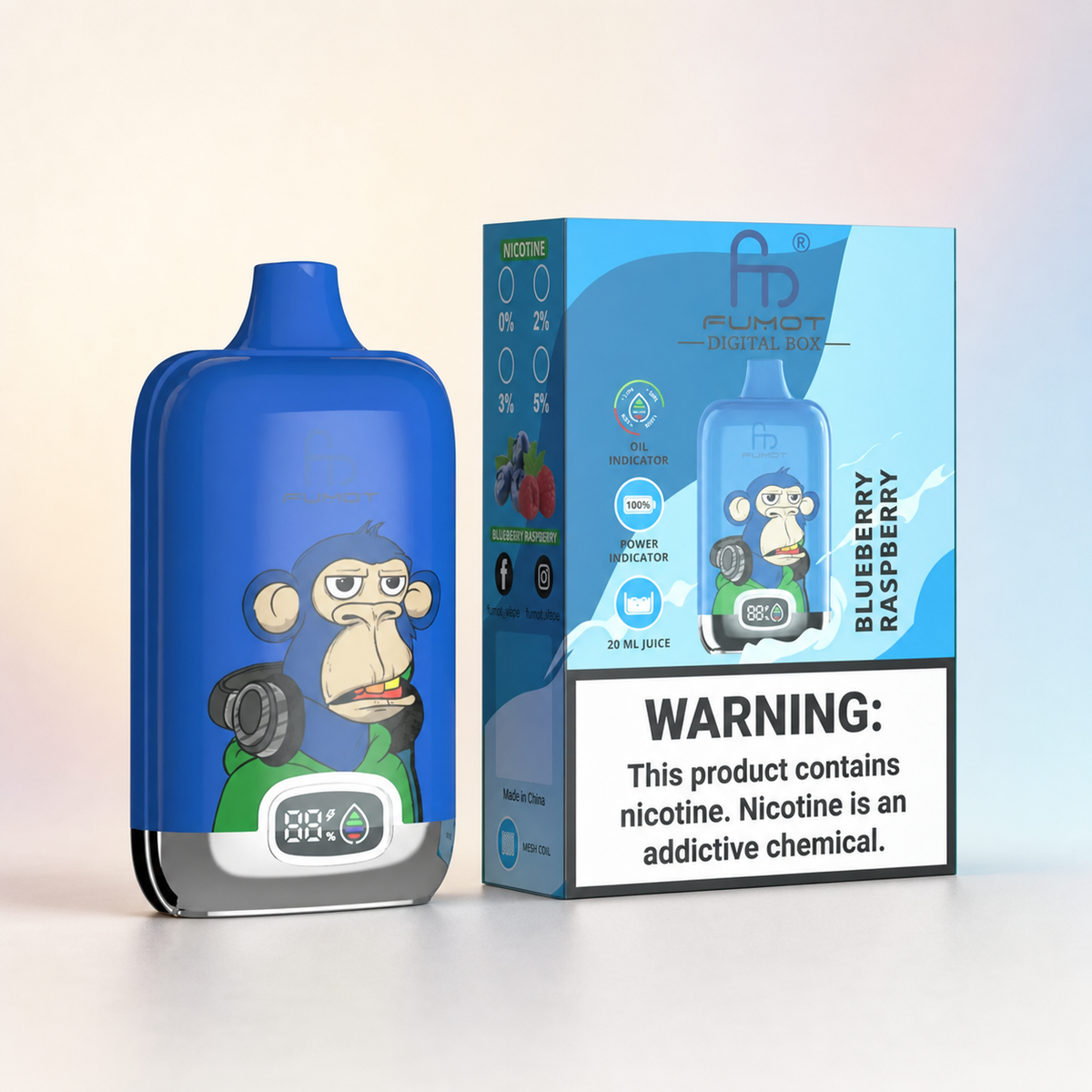 Tornado Vape 12000 – Blueberry Raspberry – zweite Ansicht