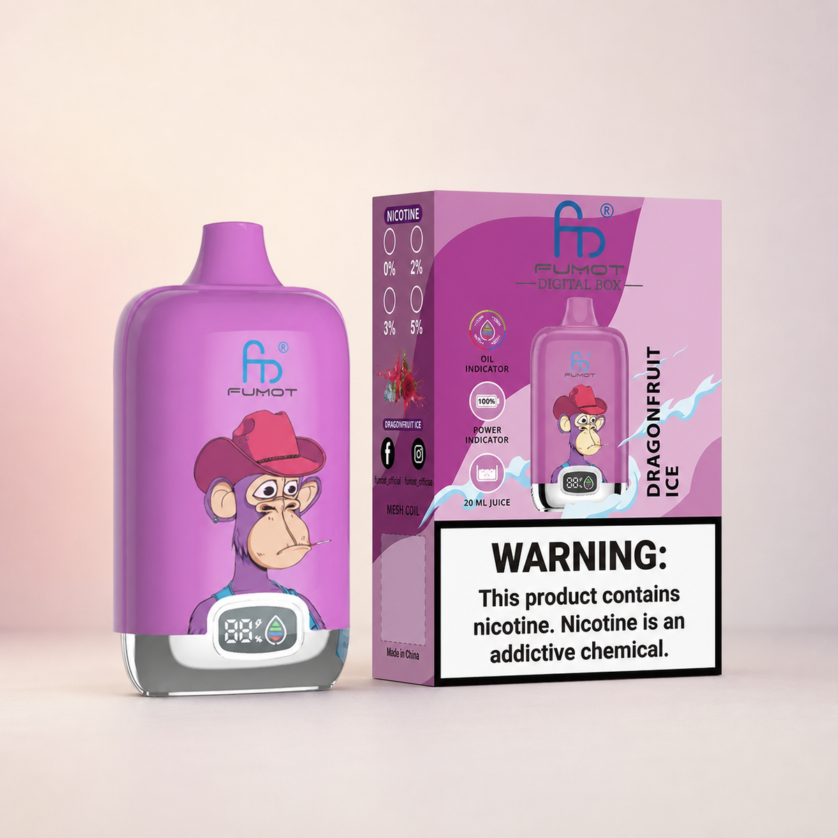 Tornado Vape 12000 – Dragonfruit Ice – zweite Ansicht