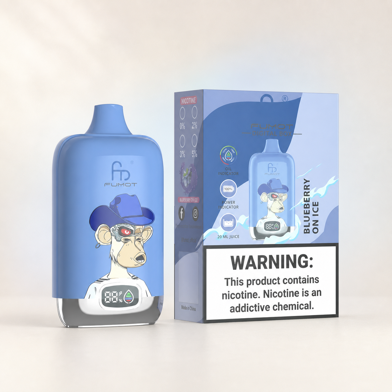 Tornado Vape 12000 – Blueberry On Ice – zweite Ansicht