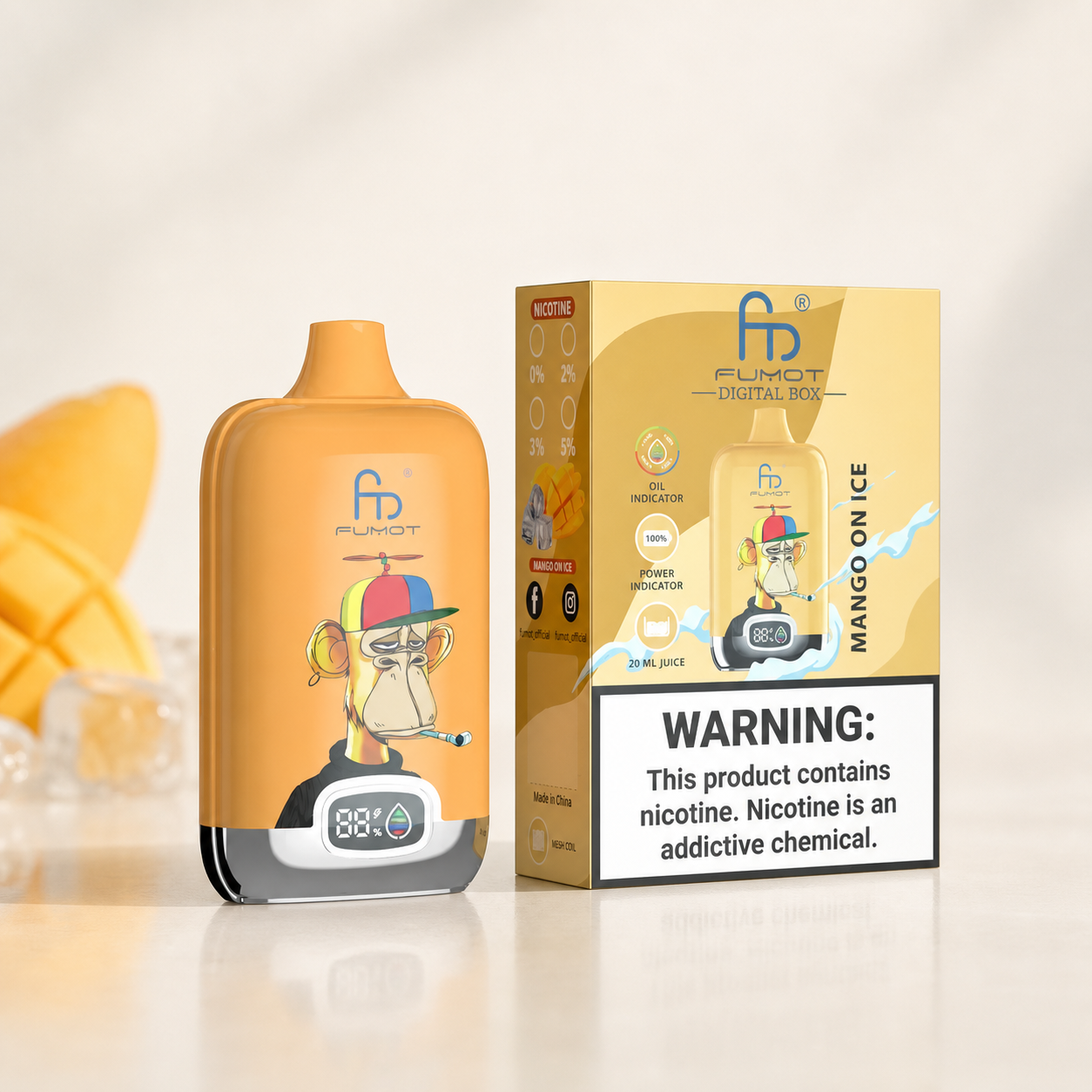 Tornado Vape 12000 – Mango On Ice – Verpackungsansicht