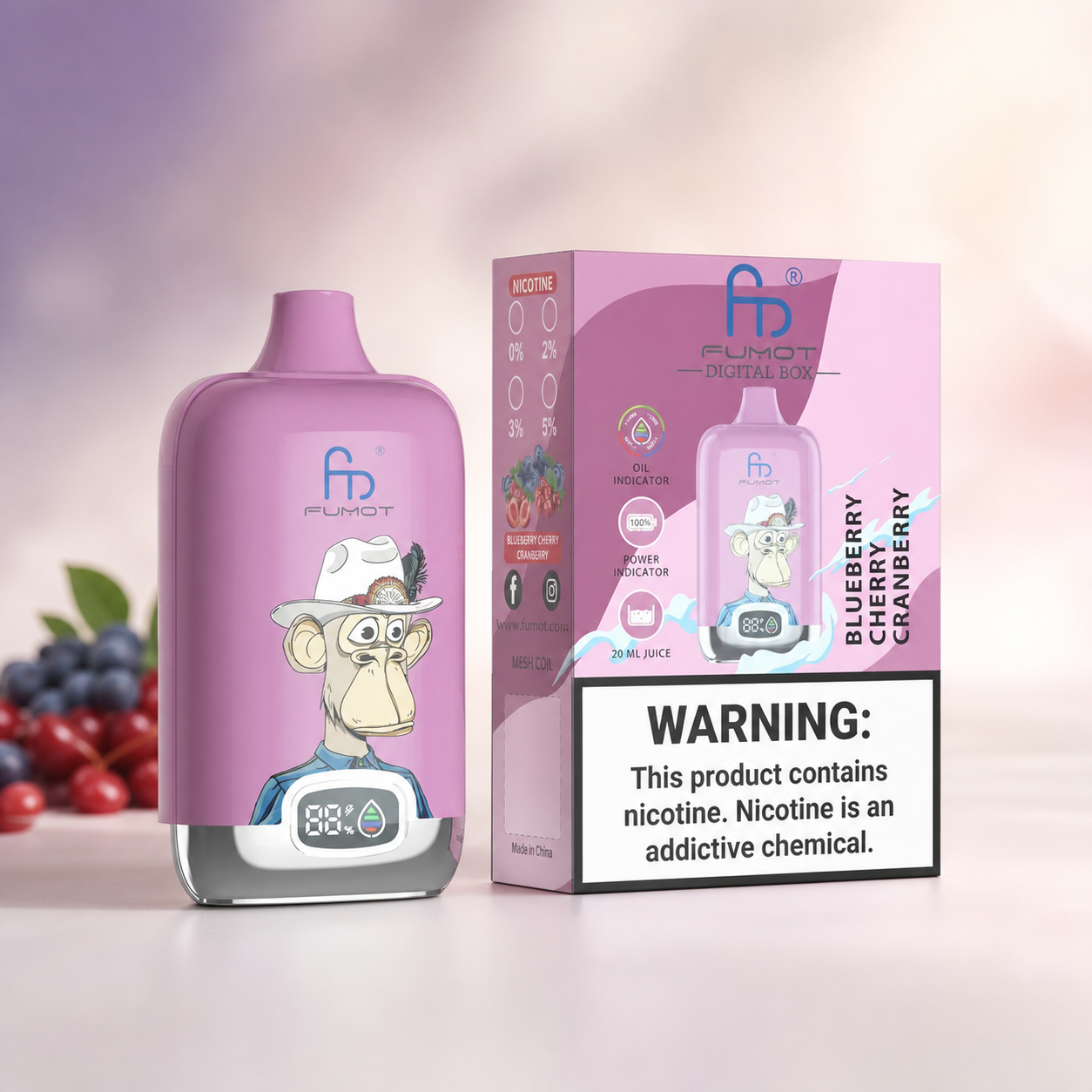 Tornado Vape 12000 – Blueberry Cherry Cranberry – Verpackungsansicht