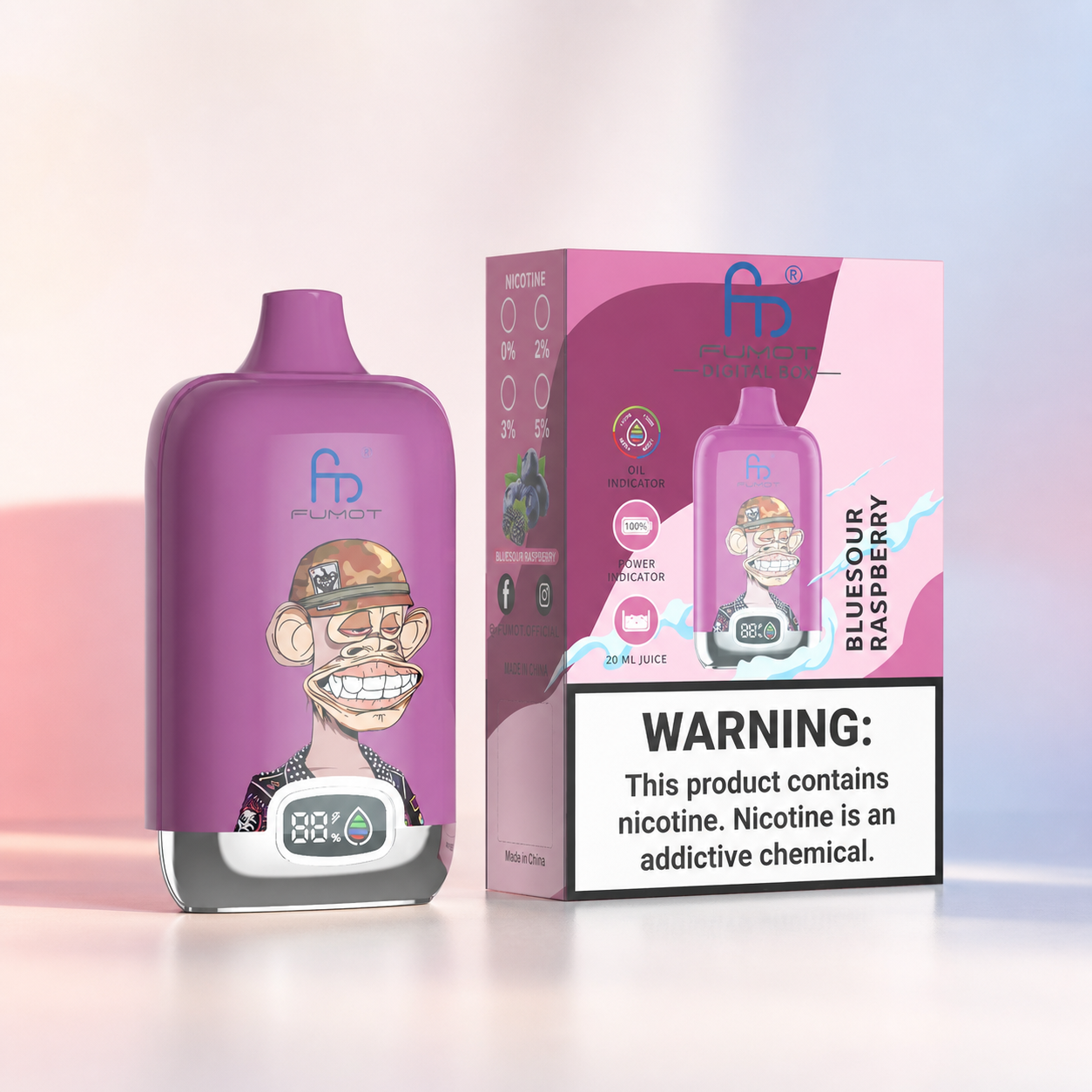 Tornado Vape 12000 – Bluesour Raspberry – Verpackungsansicht