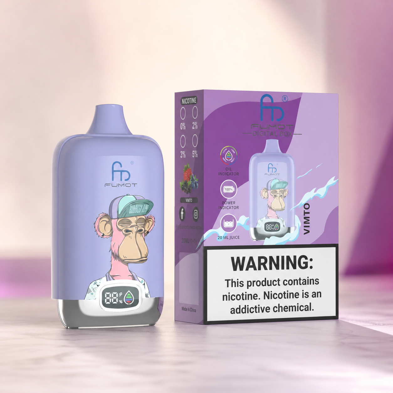 Tornado Vape 12000 – Vimto – Verpackungsansicht