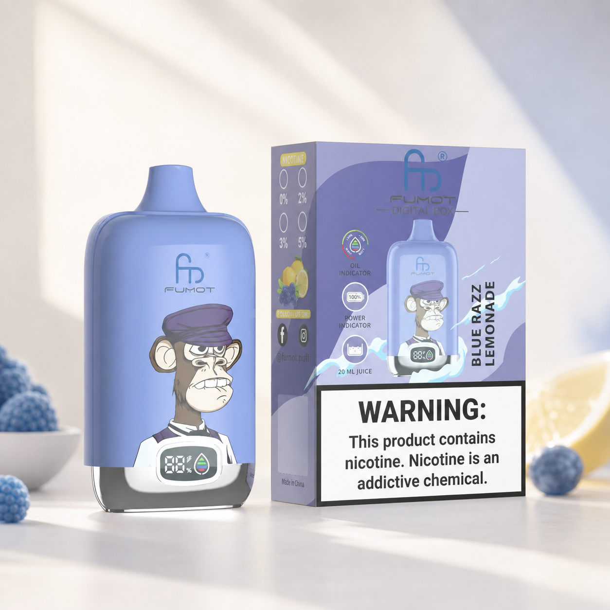Tornado Vape 12000 – Blue Razz Lemonade – Verpackungsansicht