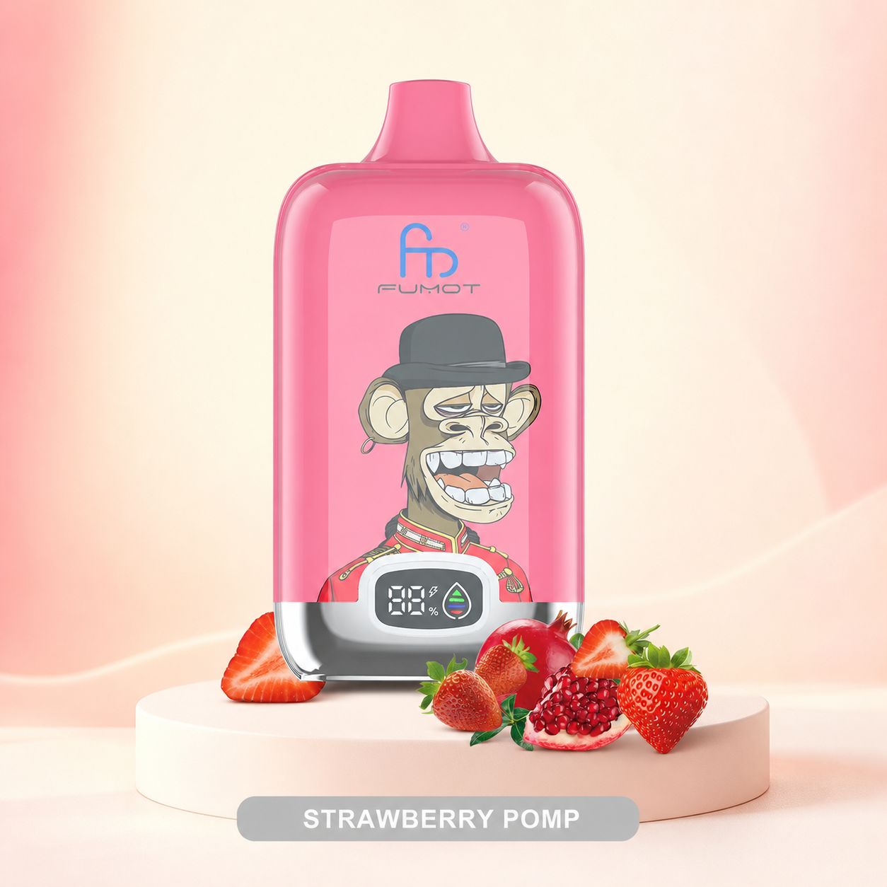 Tornado Vape 12000 – Strawberry Pomp – Premium Hauptansicht