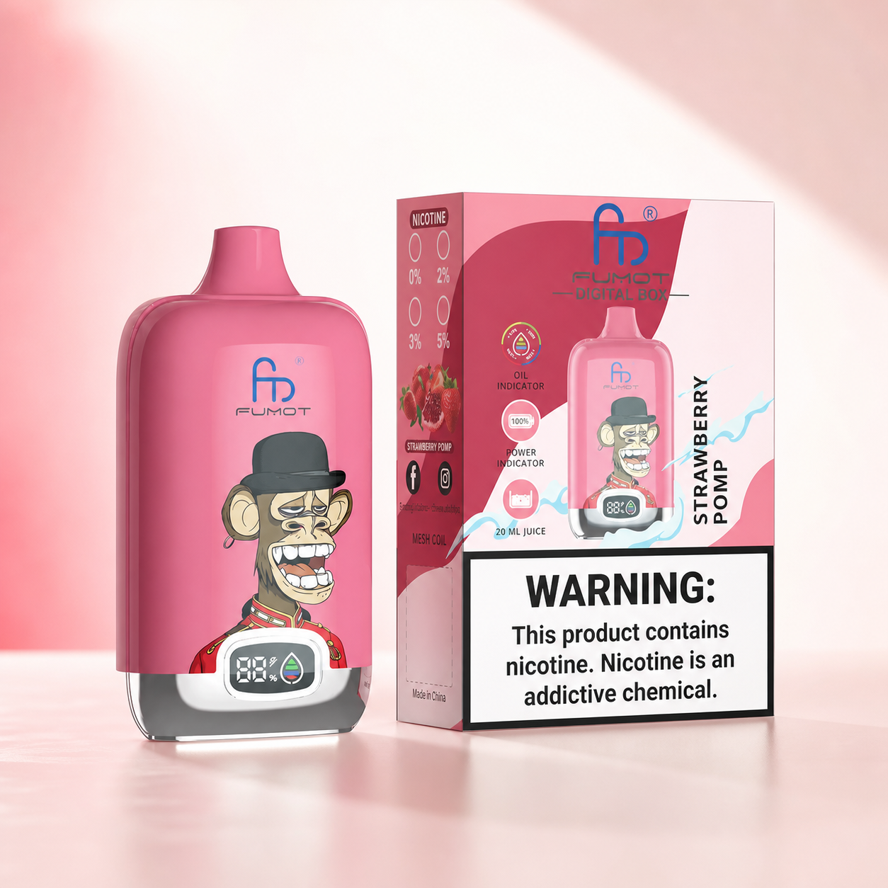 Tornado Vape 12000 – Strawberry Pomp – Verpackungsansicht