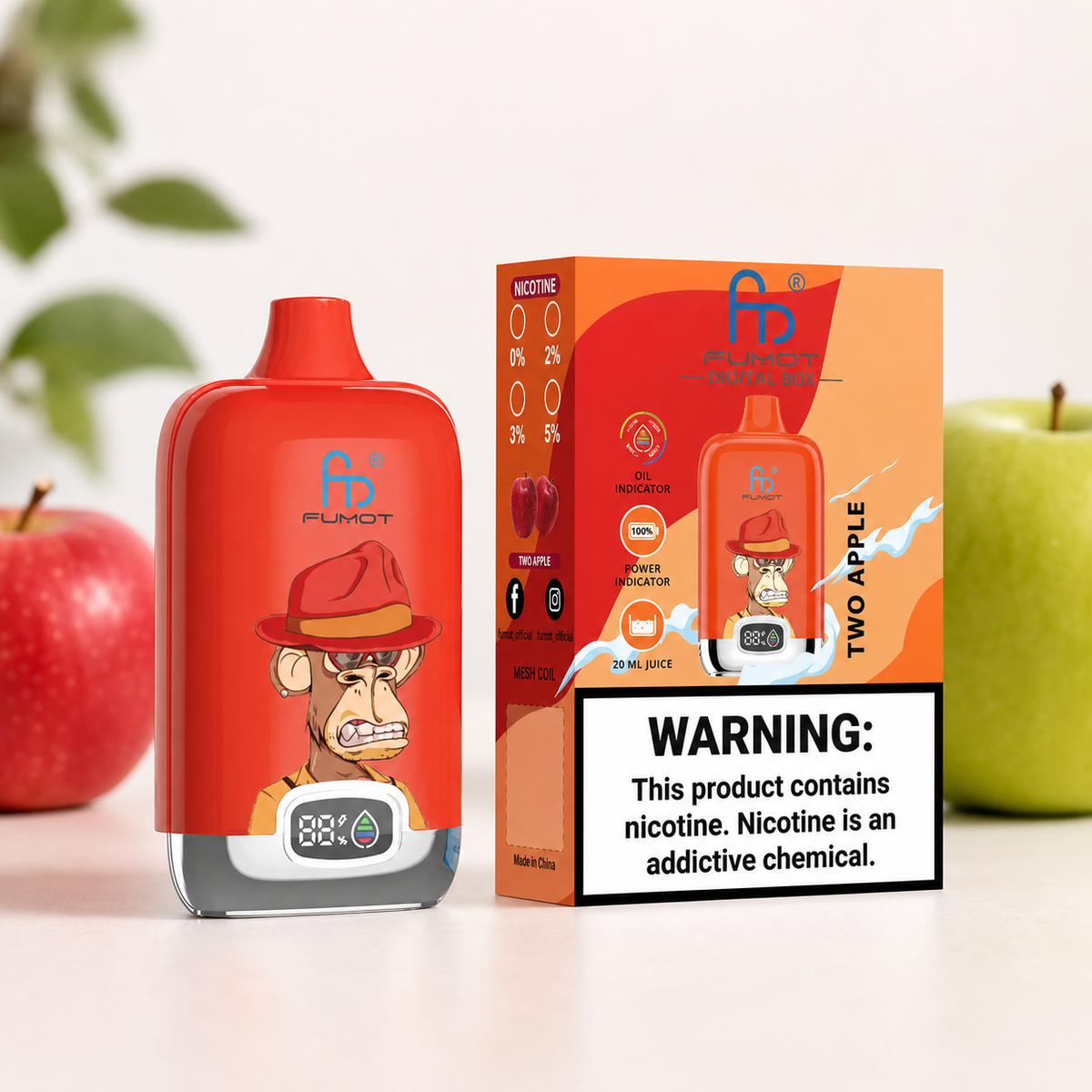 Tornado Vape 12000 – Two Apple – Verpackungsansicht