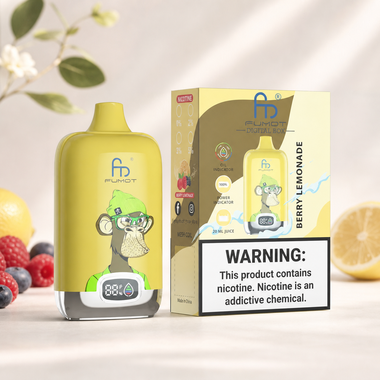 RandM Tornado 12000 Berry Lemonade – Verpackung