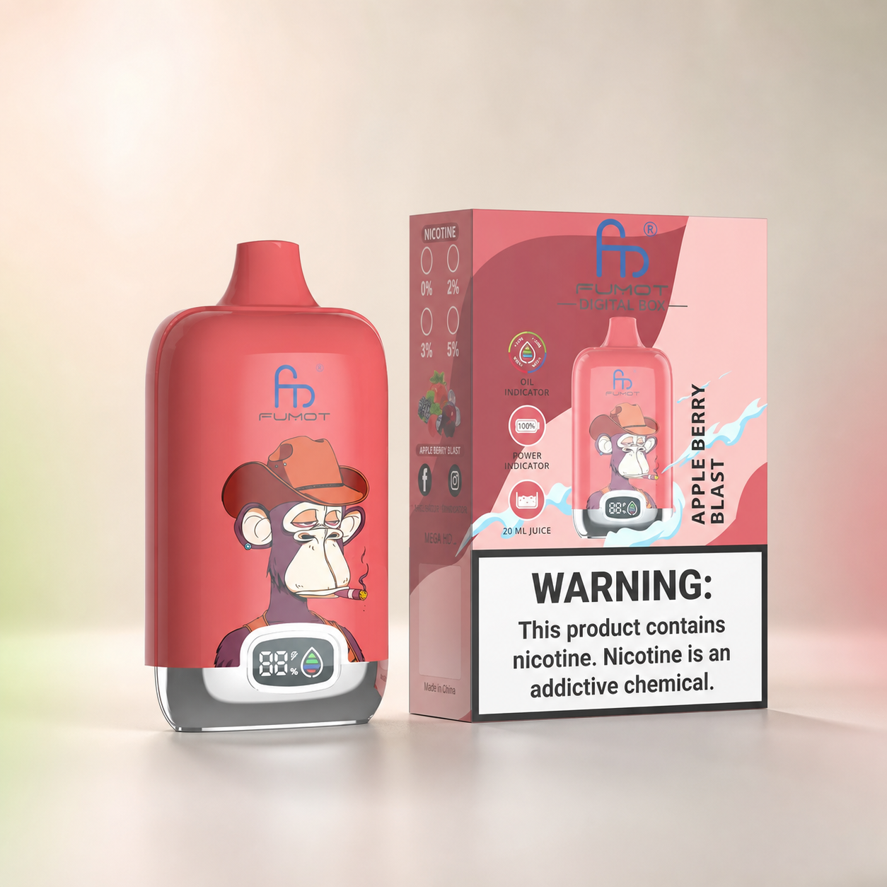 RandM Tornado 12000 Apple Berry Blast – Verpackung