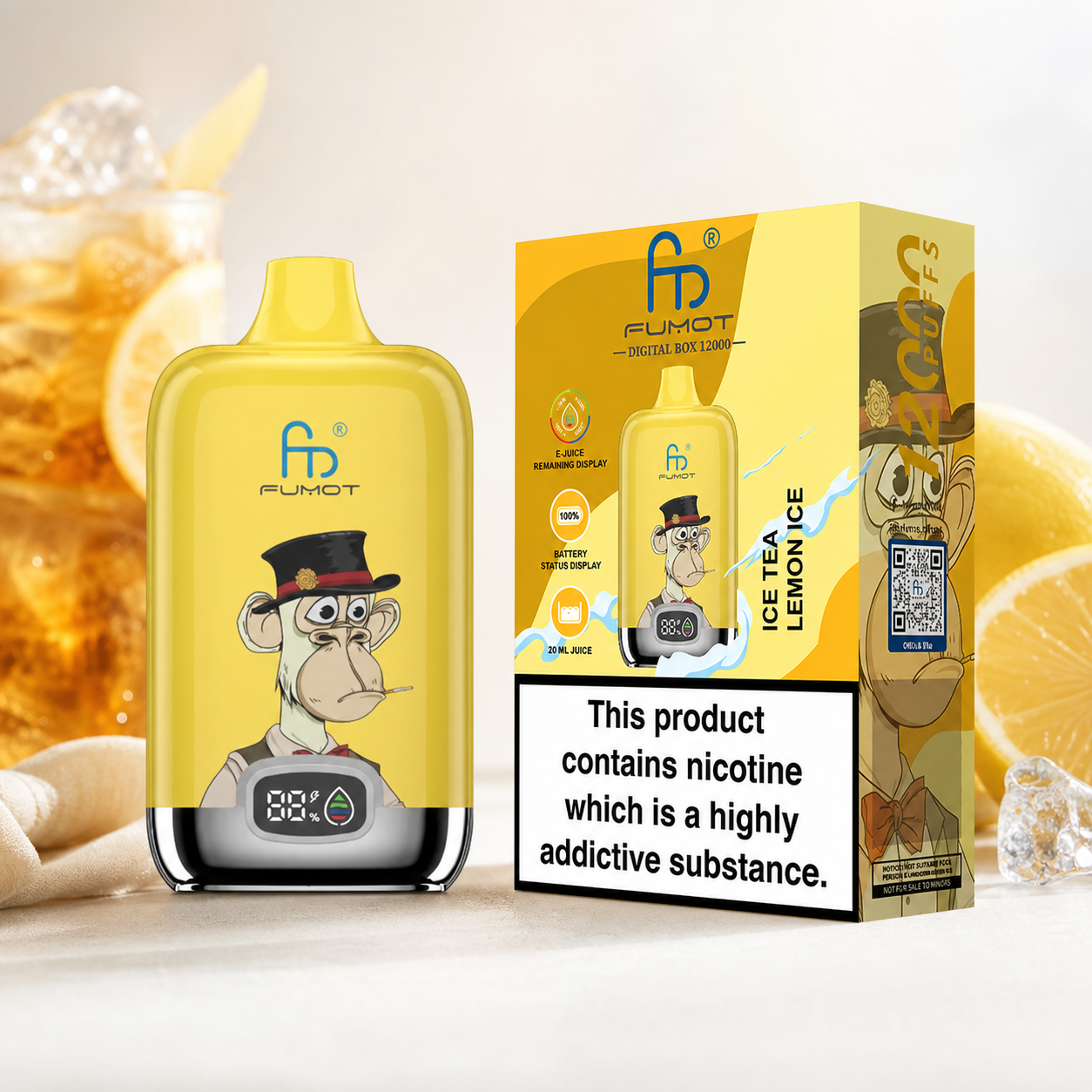 RandM Tornado 12000 Ice Tea Lemon Ice – Produktansicht