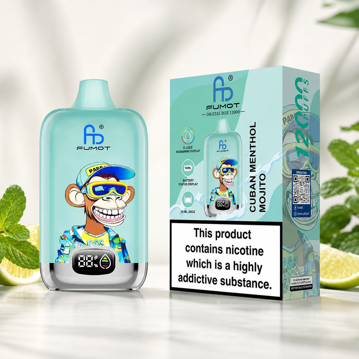 RandM Tornado 12000 Cuban Menthol Mojito – Verpackung