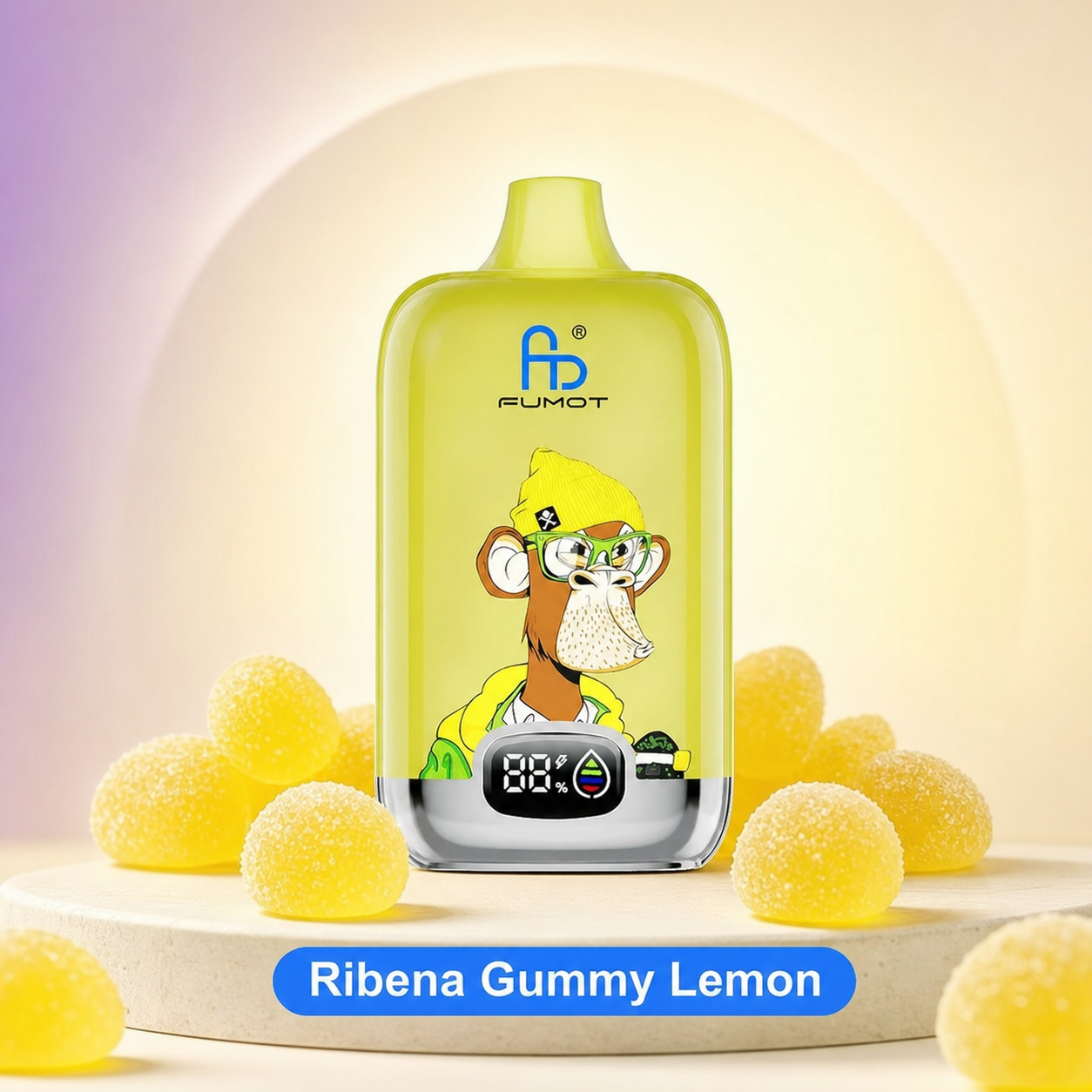 RandM Tornado 12000 Ribena Gummy Lemon – Produktansicht