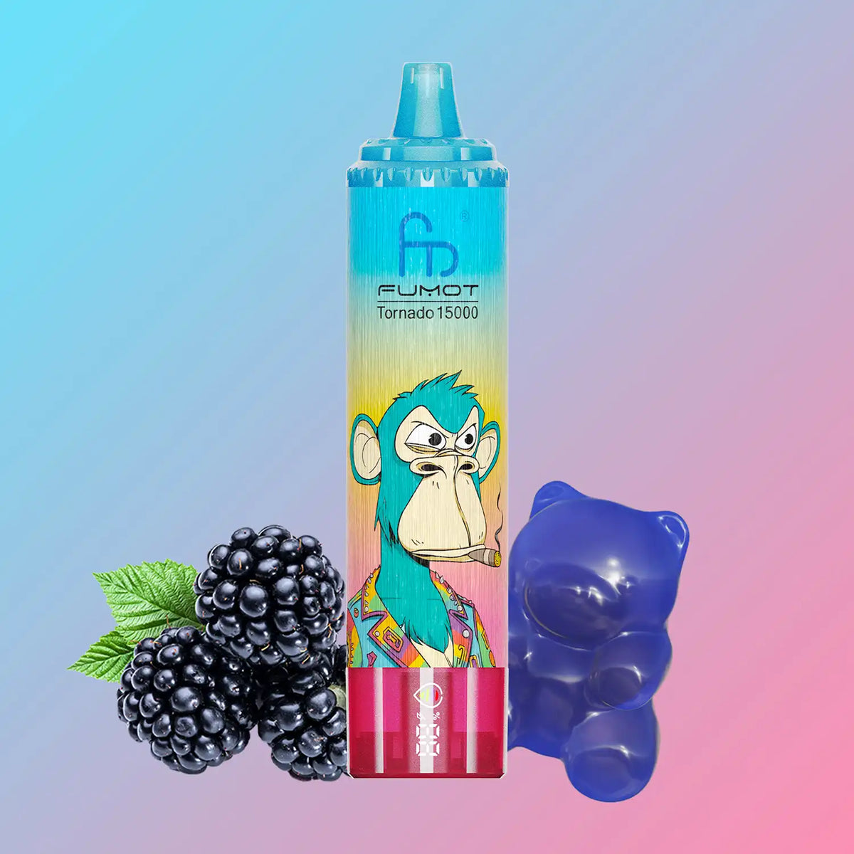 RandM Tornado Vape 15000 – Tornado Vape 15000 - Blue Razz Gummy Bear