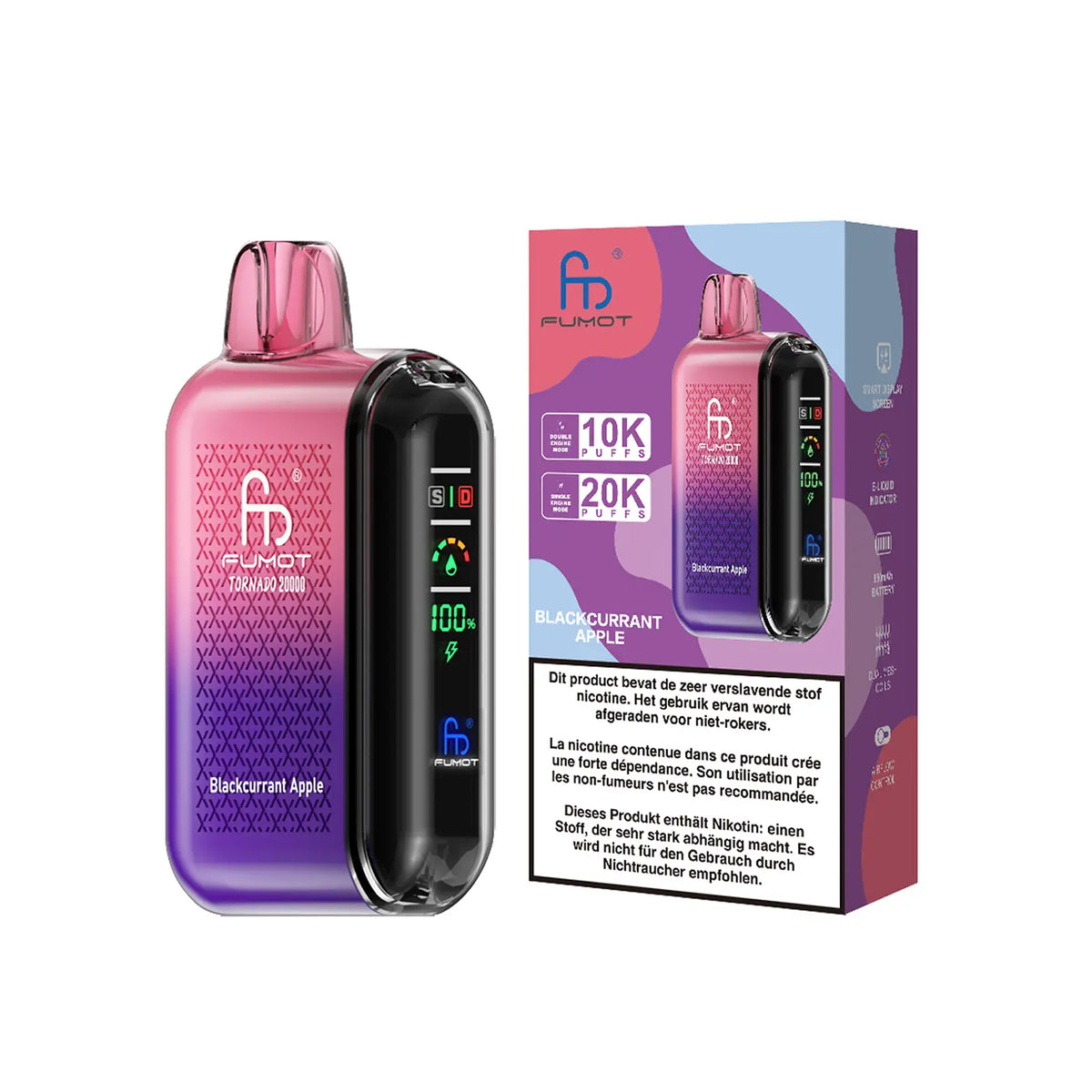 Fumot Tornado Vape 20000 – Fumot Tornado Vape 20000 - Blackcurrant Apple