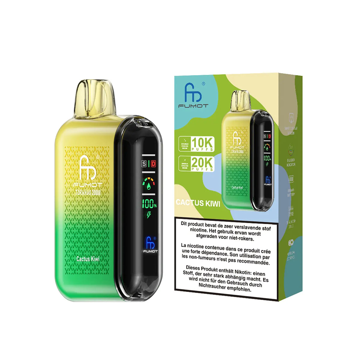 Fumot Tornado Vape 20000 – Fumot Tornado Vape 20000 - Cactus Kiwi