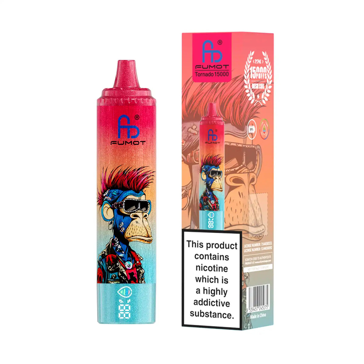 RandM Tornado Vape 15000 – Tornado Vape 15000 - Cherry Ice