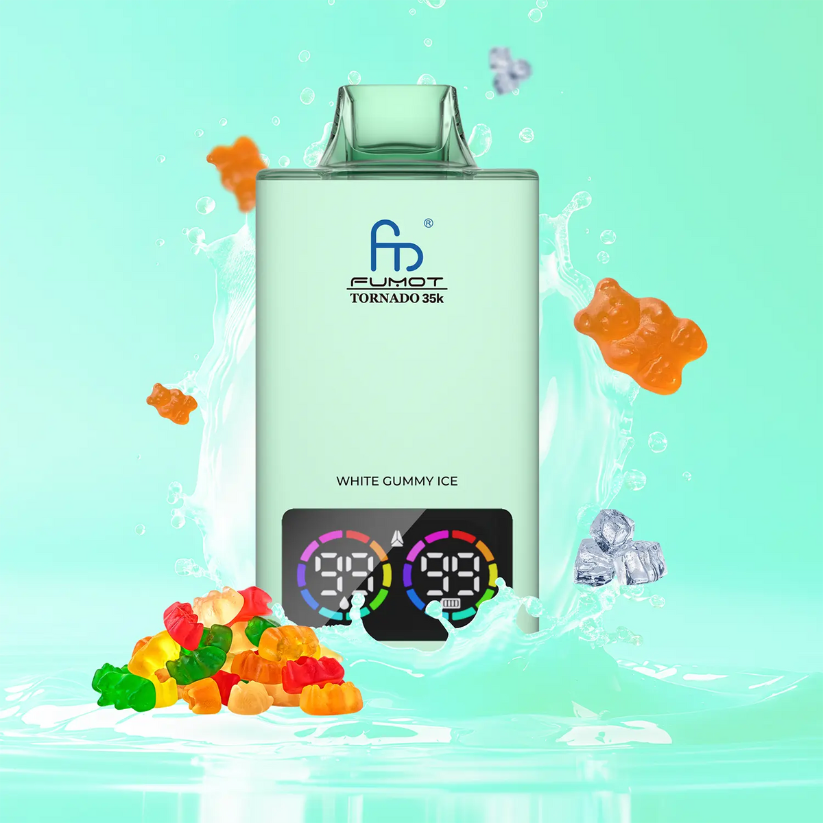 Fumot Tornado Vape 35000 – Fumot Tornado 35000 - White Gummy Ice Hauptbild