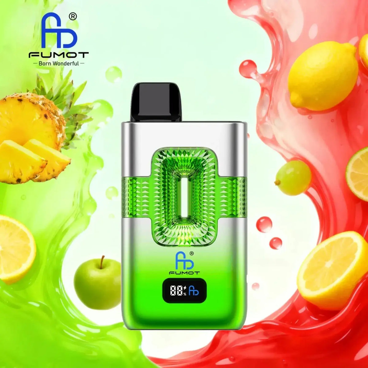 Fumot Tornado Vape 50000 - Eco 2in1 – Fumot Tornado Vape 50000 - Cola Lemon & Pineapple Lemon Green Apple
