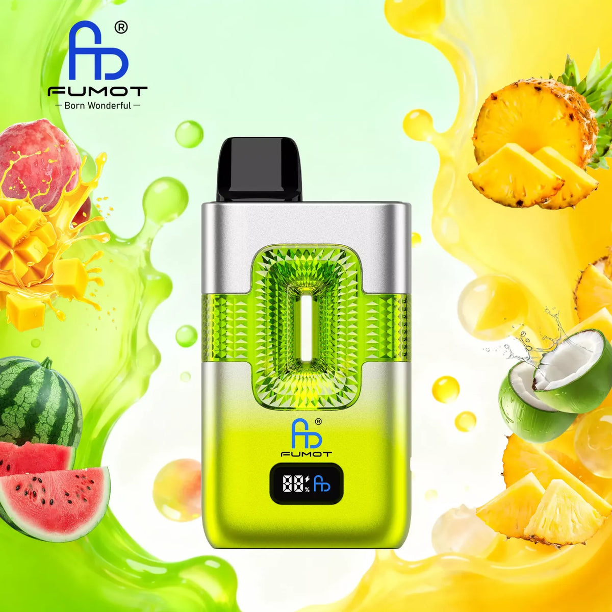 Fumot Tornado Vape 50000 - Eco 2in1 – Fumot Tornado Vape 50000 - Peach Mango Watermelon & Pina Colada