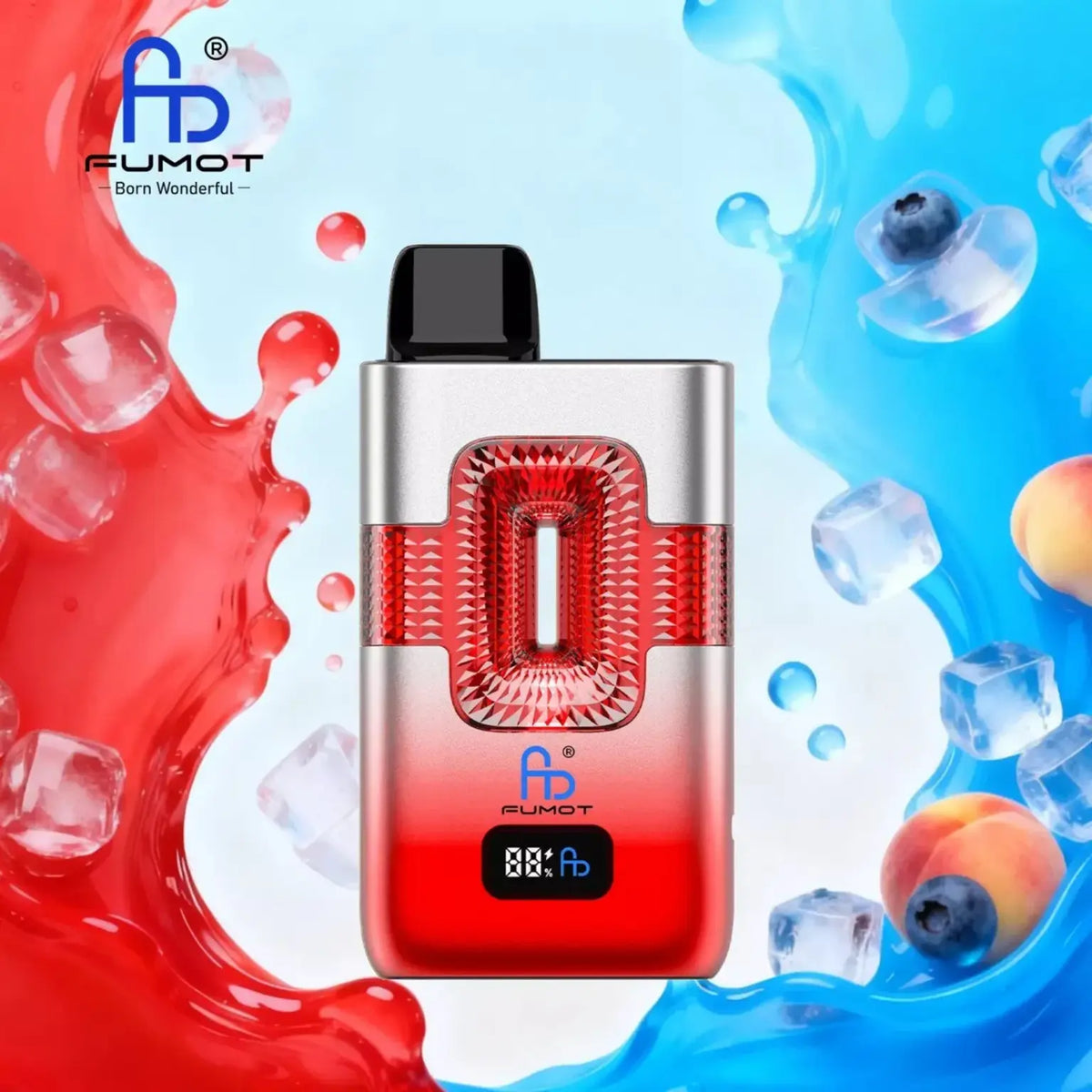 Fumot Tornado Vape 50000 - Eco 2in1 – Fumot Tornado Vape 50000 - Red Bull Ice & Blueberry Peach Ice