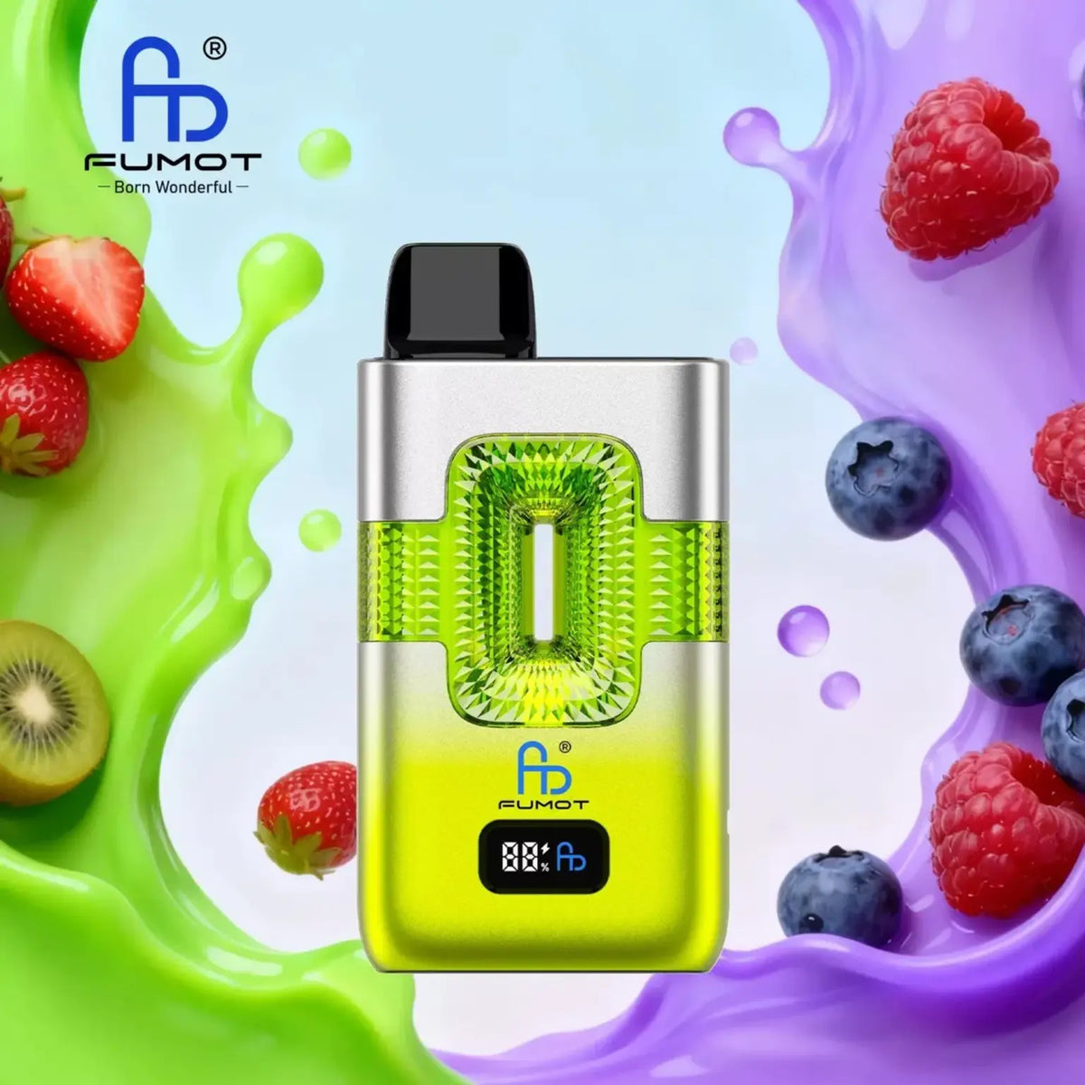 Fumot Tornado Vape 50000 - Eco 2in1 – Fumot Tornado Vape 50000 - Strawberry Kiwi & Blueberry Sour Raspberry