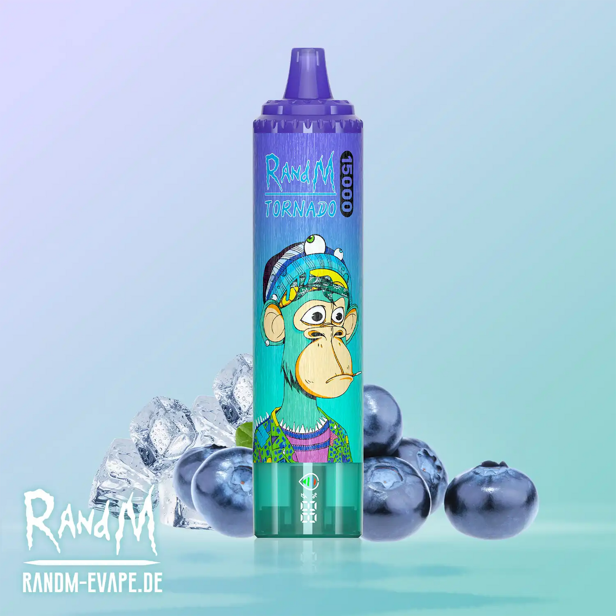 RandM Tornado Vape 15000 – Tornado Vape 15000 - Blueberry On Ice
