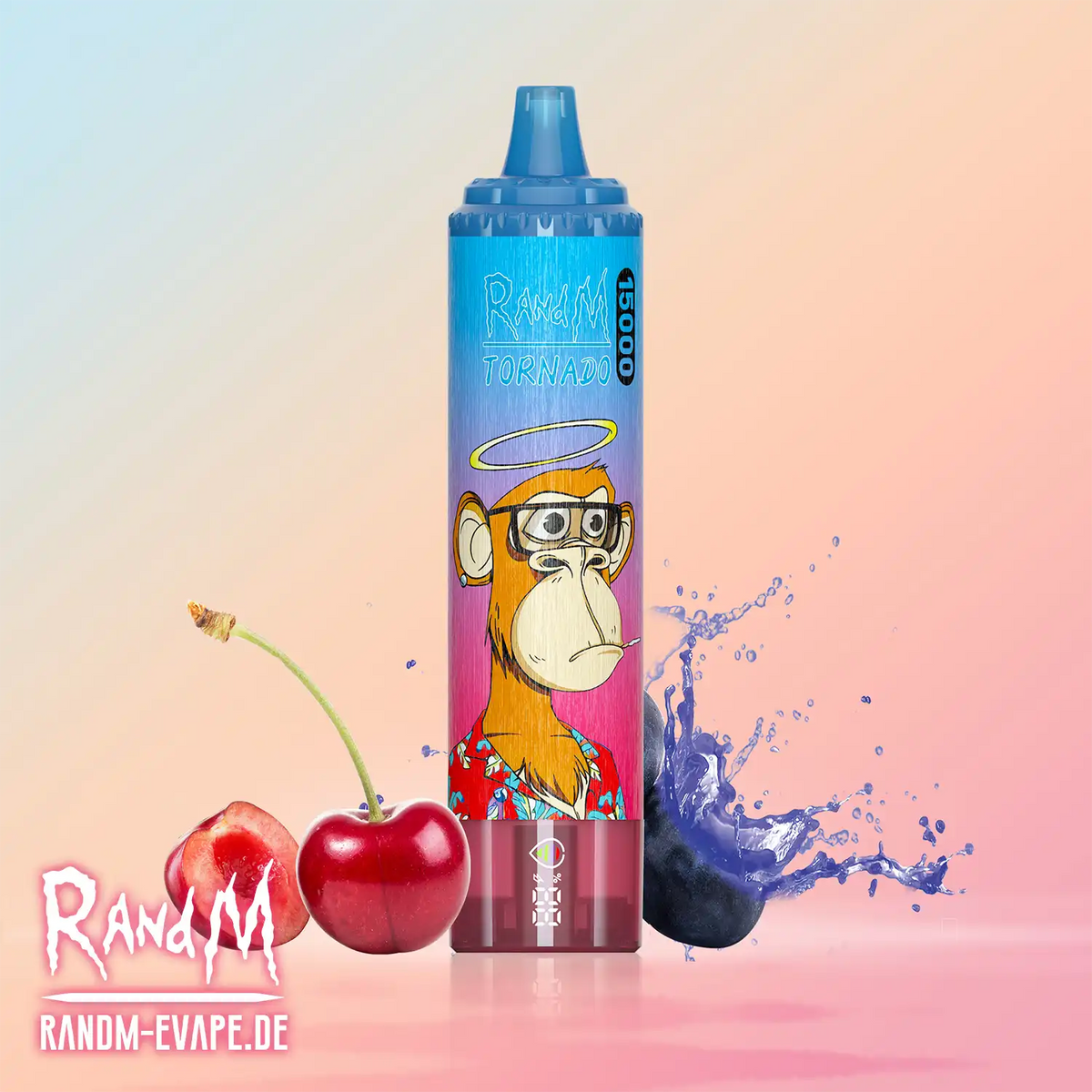RandM Tornado Vape 15000 – Tornado Vape 15000 - Blue Razz Cherry