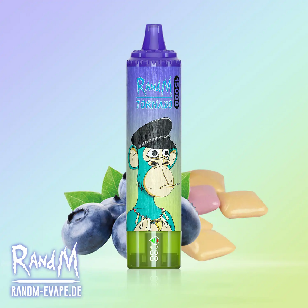RandM Tornado Vape 15000 – Tornado Vape 15000 - Blueberry Bubblegum