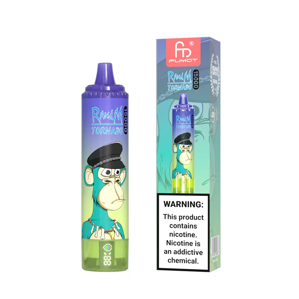 RandM Tornado Vape 15000 – Tornado Vape 15000 - Blueberry Bubblegum