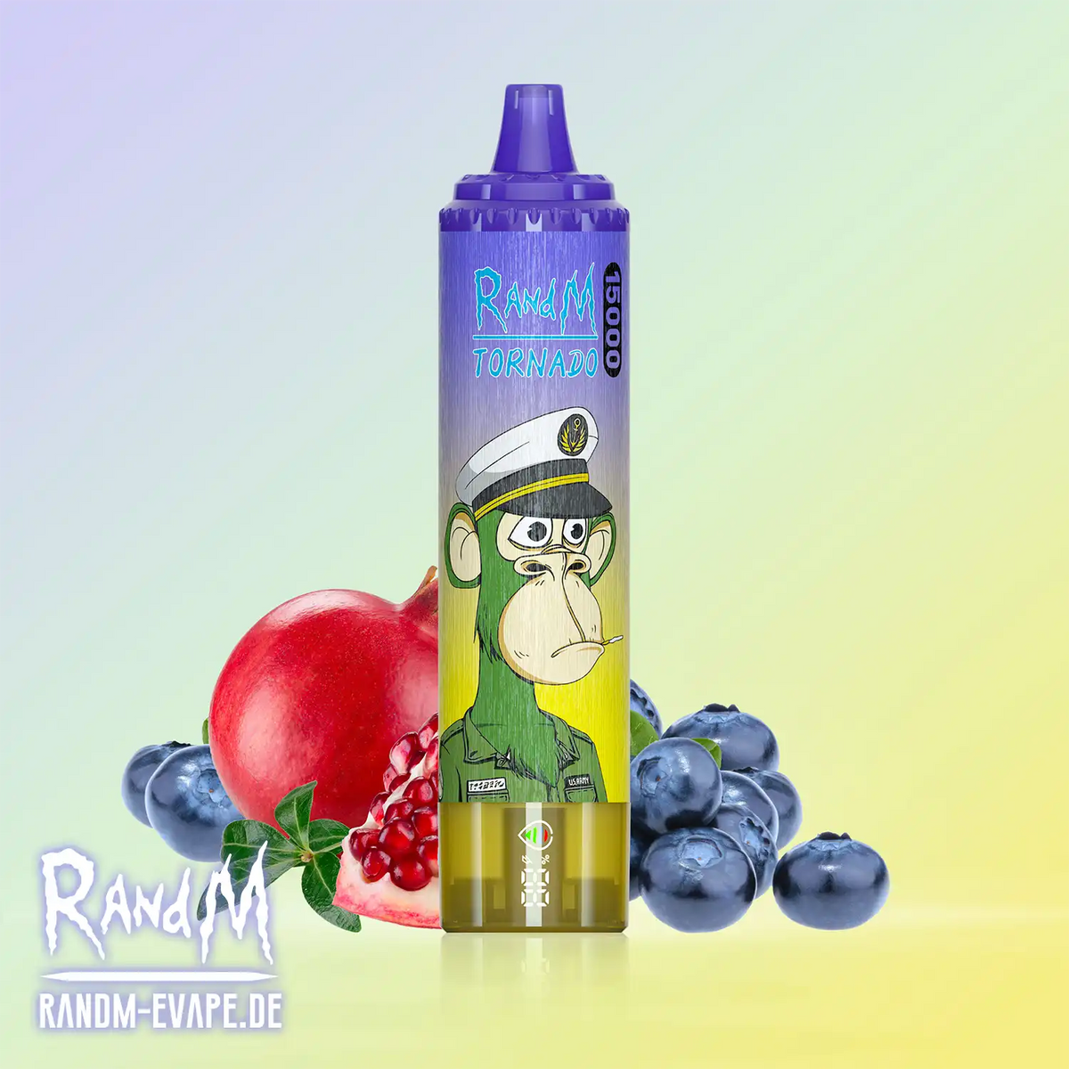 RandM Tornado Vape 15000 – Tornado Vape 15000 - Blueberry Pomegranate