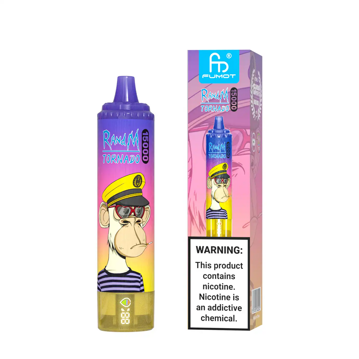 RandM Tornado Vape 15000 – Tornado Vape 15000 - Peach Blueberry Candy