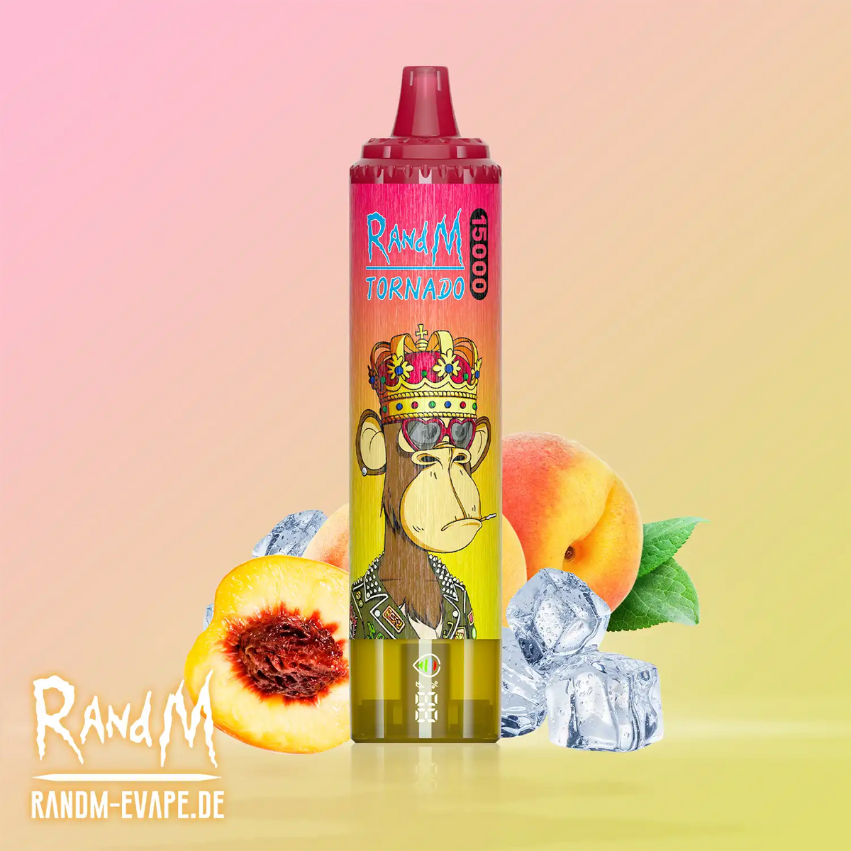 RandM Tornado Vape 15000 – Tornado Vape 15000 - Peach Ice