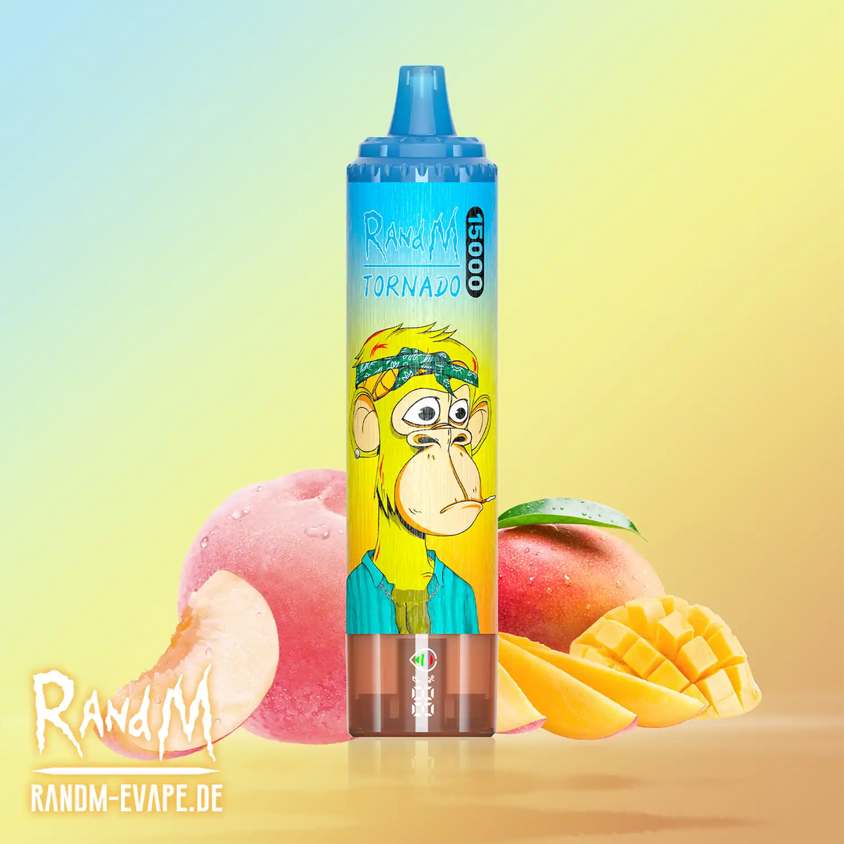 RandM Tornado Vape 15000 – Tornado Vape 15000 - Peach Mango