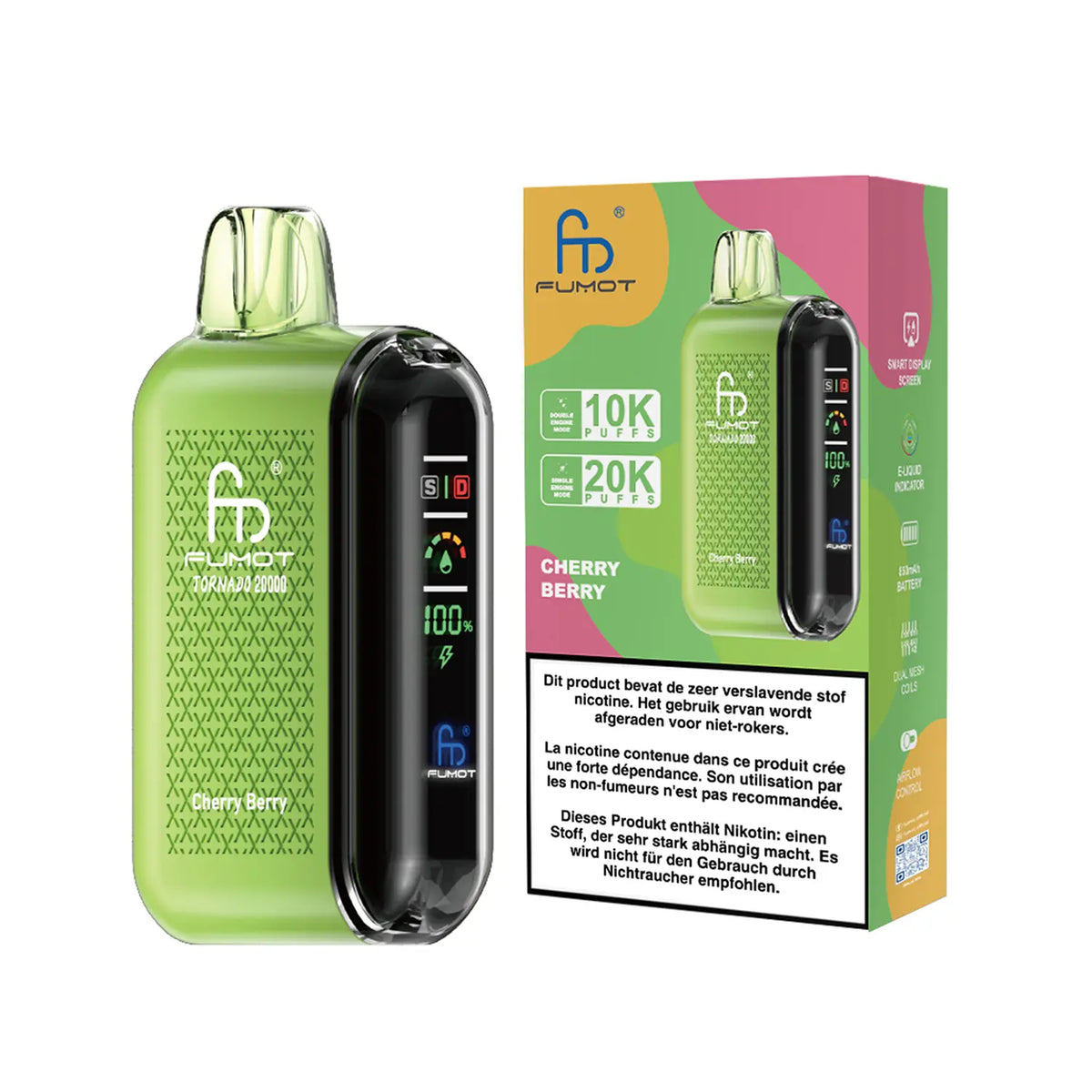 Fumot Tornado Vape 20000 – Fumot Tornado Vape 20000 - Cherry Berry