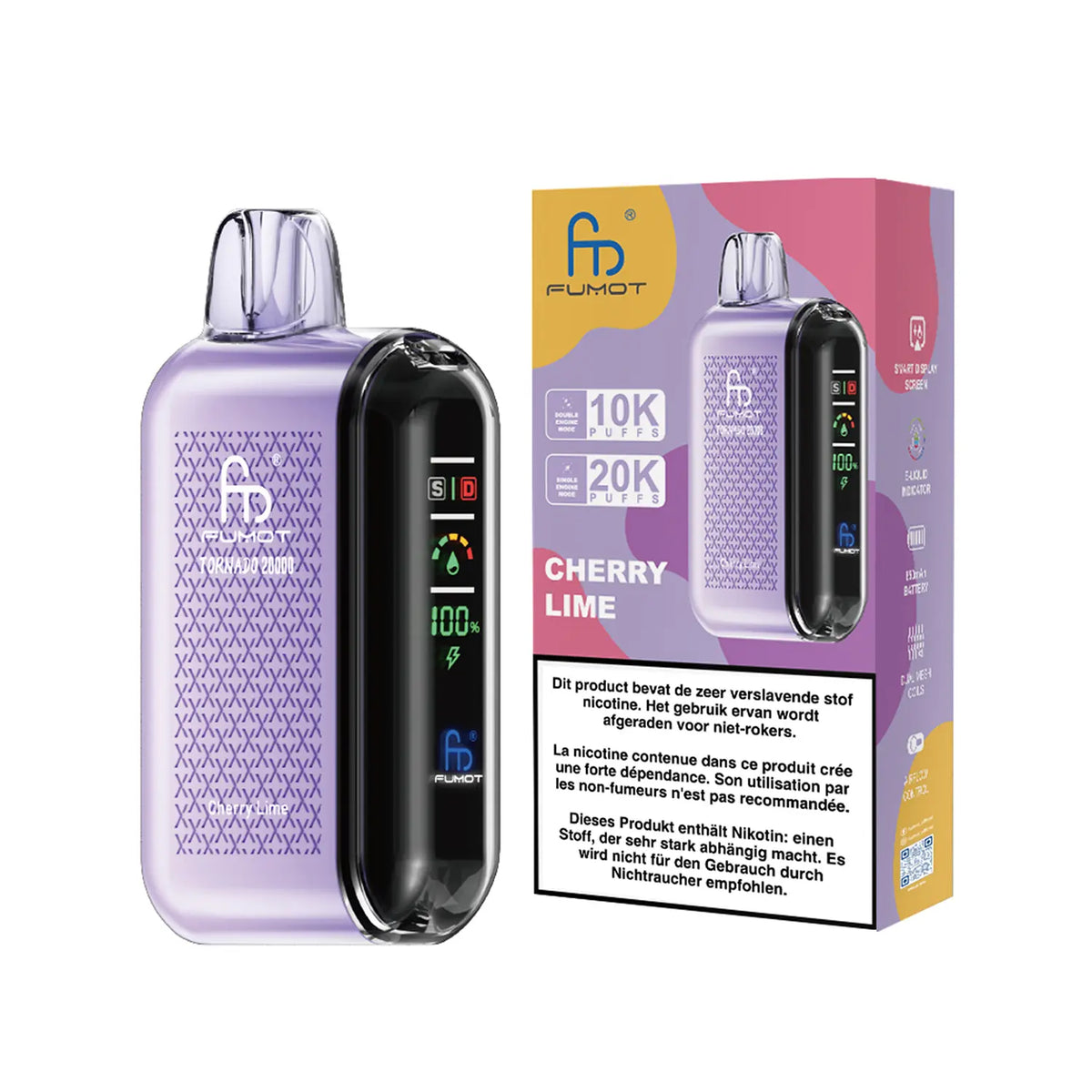 Fumot Tornado Vape 20000 – Fumot Tornado Vape 20000 - Cherry Lime