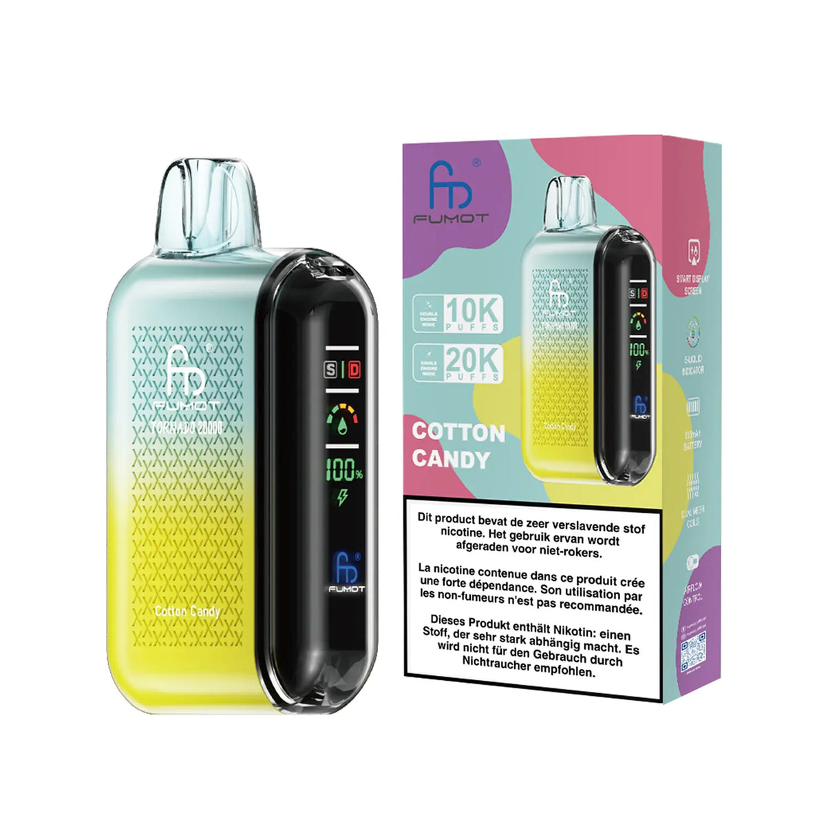 Fumot Tornado Vape 20000 – Fumot Tornado Vape 20000 - Cotton Candy