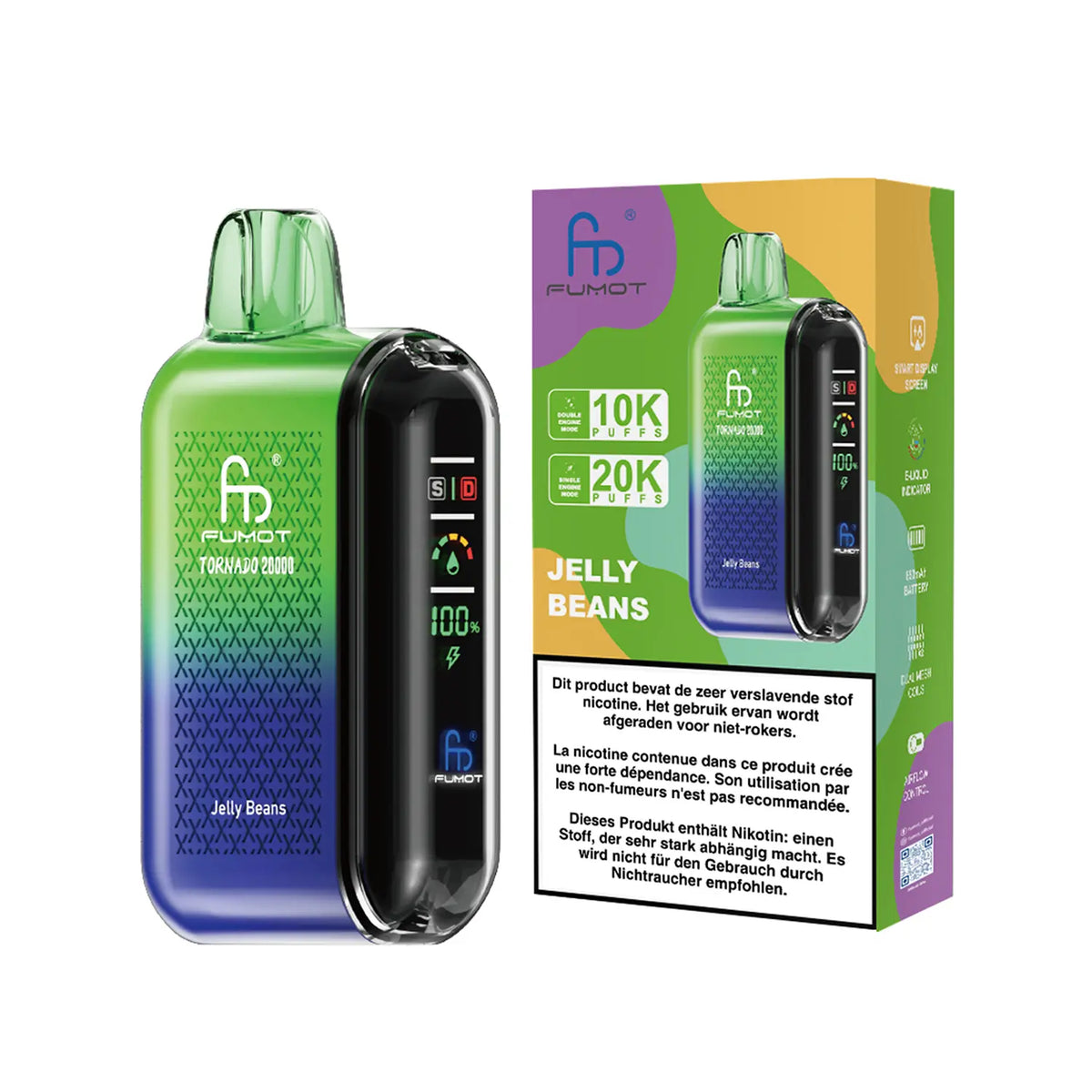 Fumot Tornado Vape 20000 – Fumot Tornado Vape 20000 - Jelly Beans
