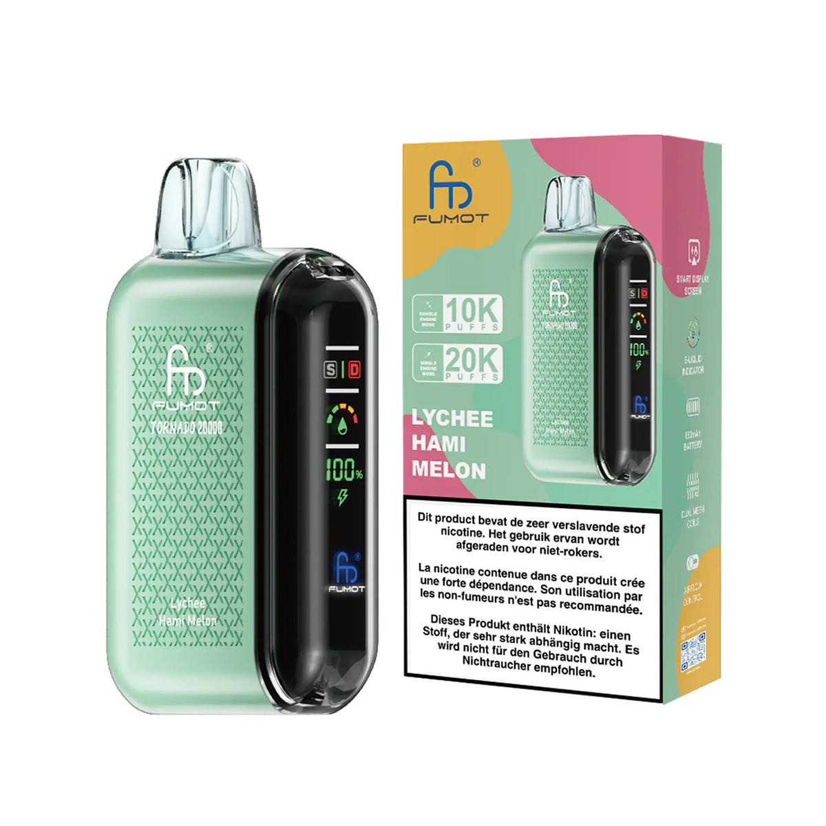 Fumot Tornado Vape 20000 – Fumot Tornado Vape 20000 - Lychee Hami Melon