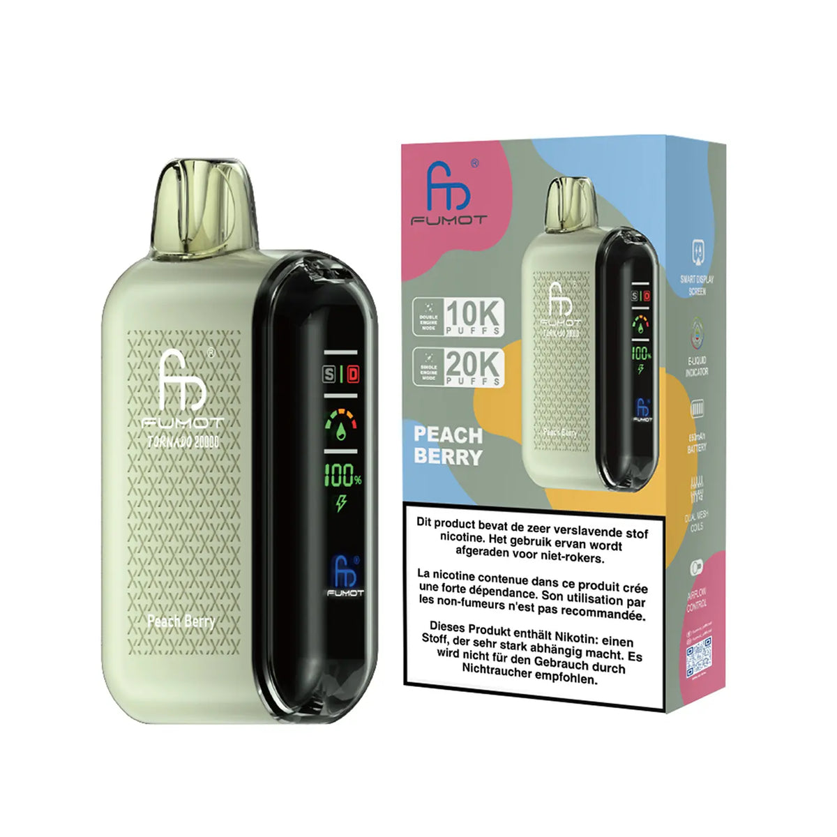 Fumot Tornado Vape 20000 – Fumot Tornado Vape 20000 - Peach Berry