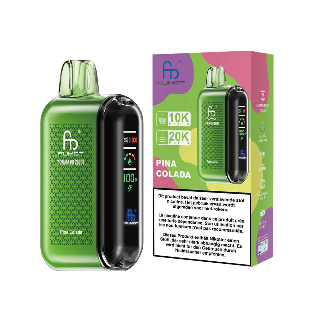 Fumot Tornado Vape 20000 – Fumot Tornado Vape 20000 - Pina Colada