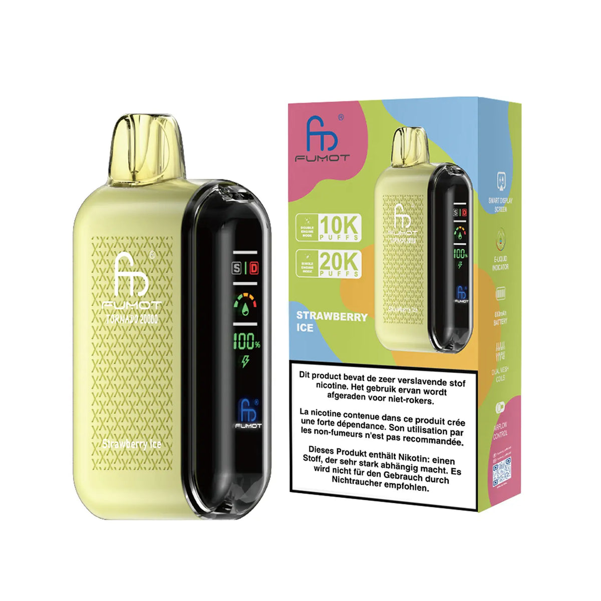 Fumot Tornado Vape 20000 – Fumot Tornado Vape 20000 - Strawberry Ice