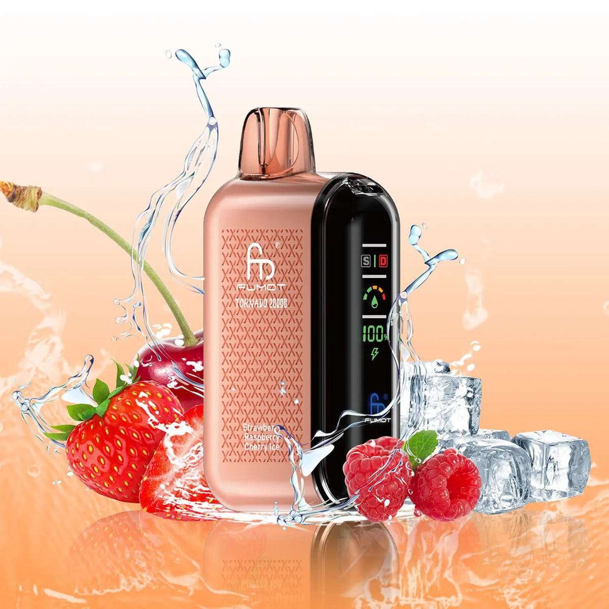 Fumot Tornado Vape 20000 – Fumot Tornado Vape 20000 - Strawberry Raspberry Cherry Ice