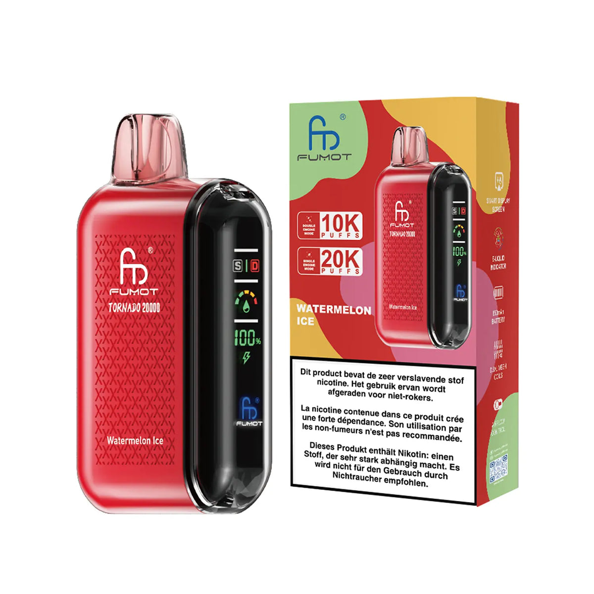 Fumot Tornado Vape 20000 – Fumot Tornado Vape 20000 - Watermelon Ice