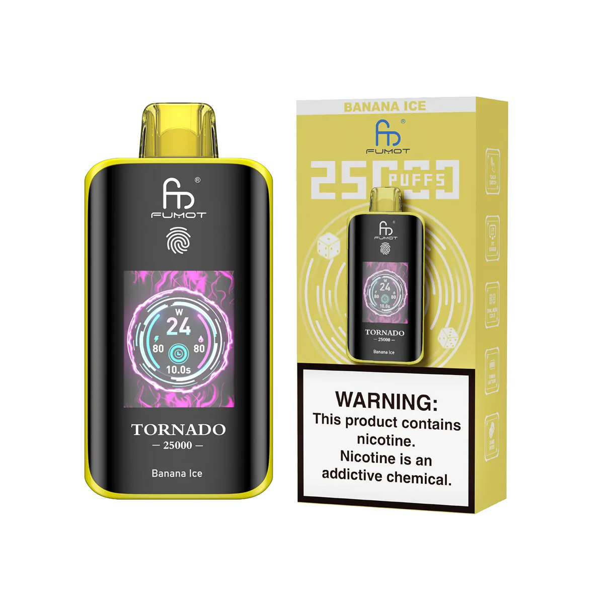 Fumot Tornado Vape 25000 – Fumot Tornado Vape 25000 - Banana Ice
