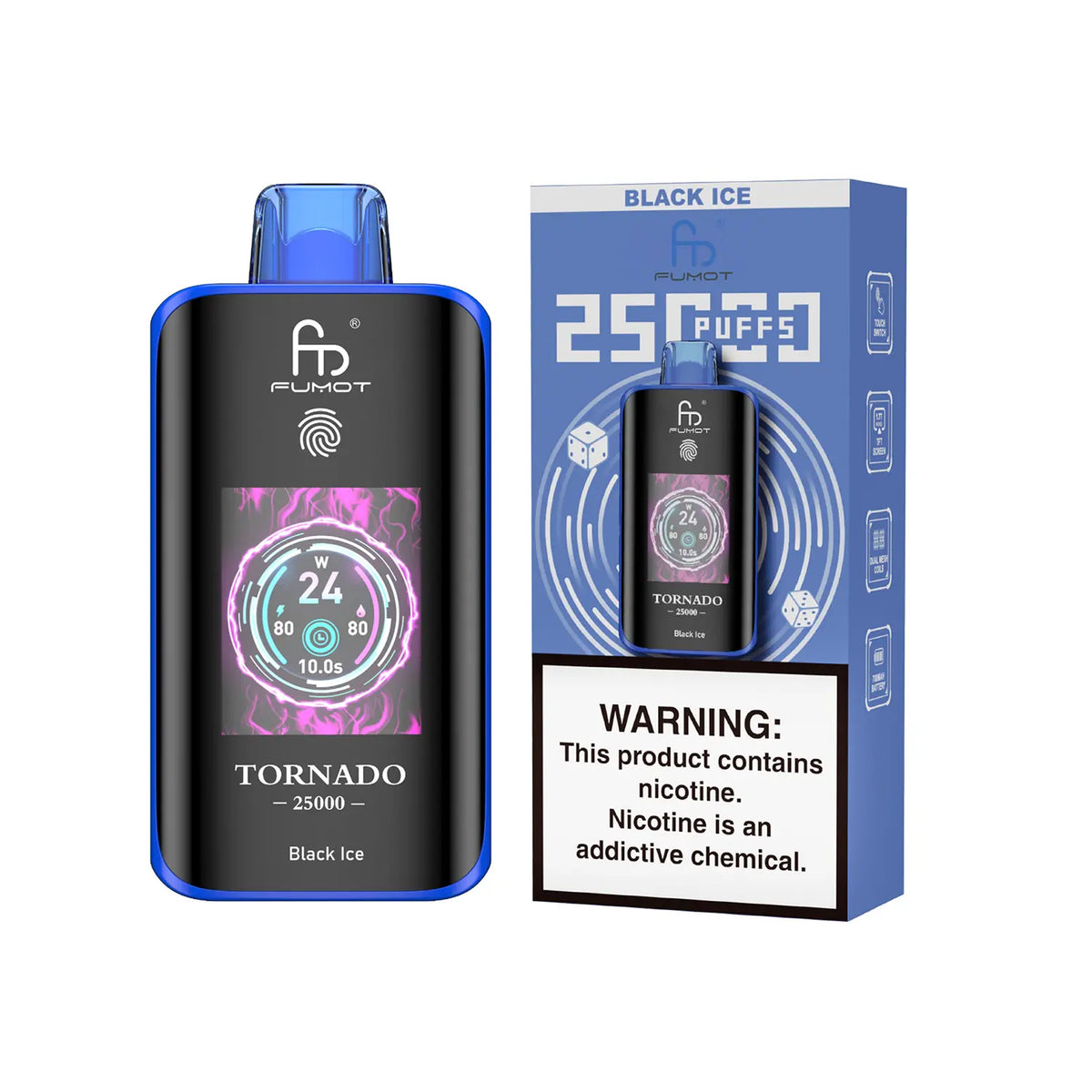 Fumot Tornado Vape 25000 – Fumot Tornado Vape 25000 - Black Ice