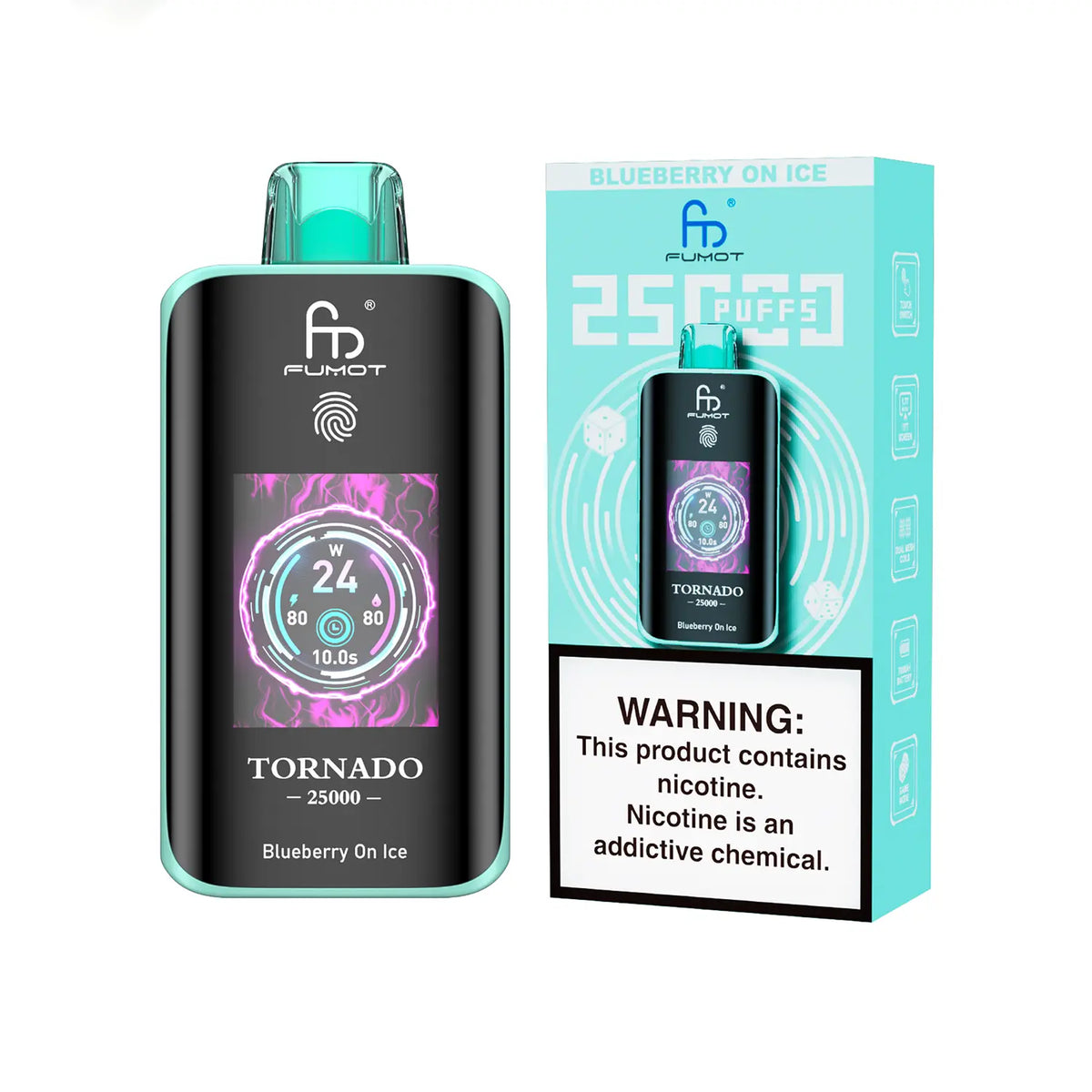 Fumot Tornado Vape 25000 – Fumot Tornado Vape 25000 - Blueberry On Ice