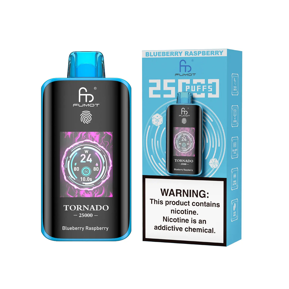 Fumot Tornado Vape 25000 – Fumot Tornado Vape 25000 - Blueberry Raspberry