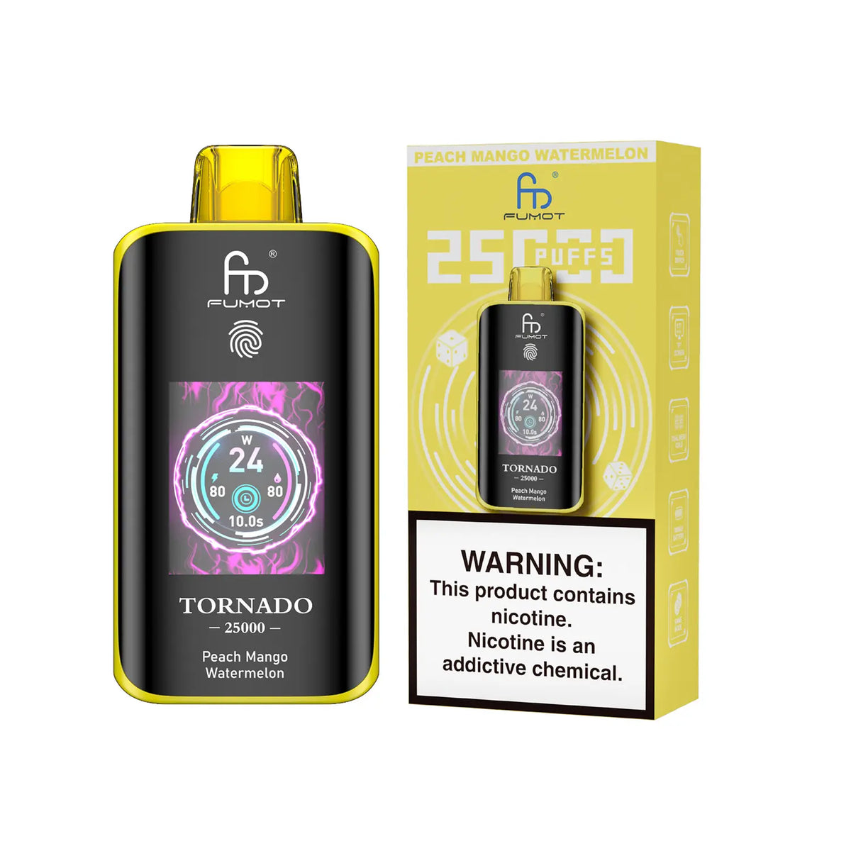 Fumot Tornado Vape 25000 – Fumot Tornado Vape 25000 - Peach Mango Watermelon